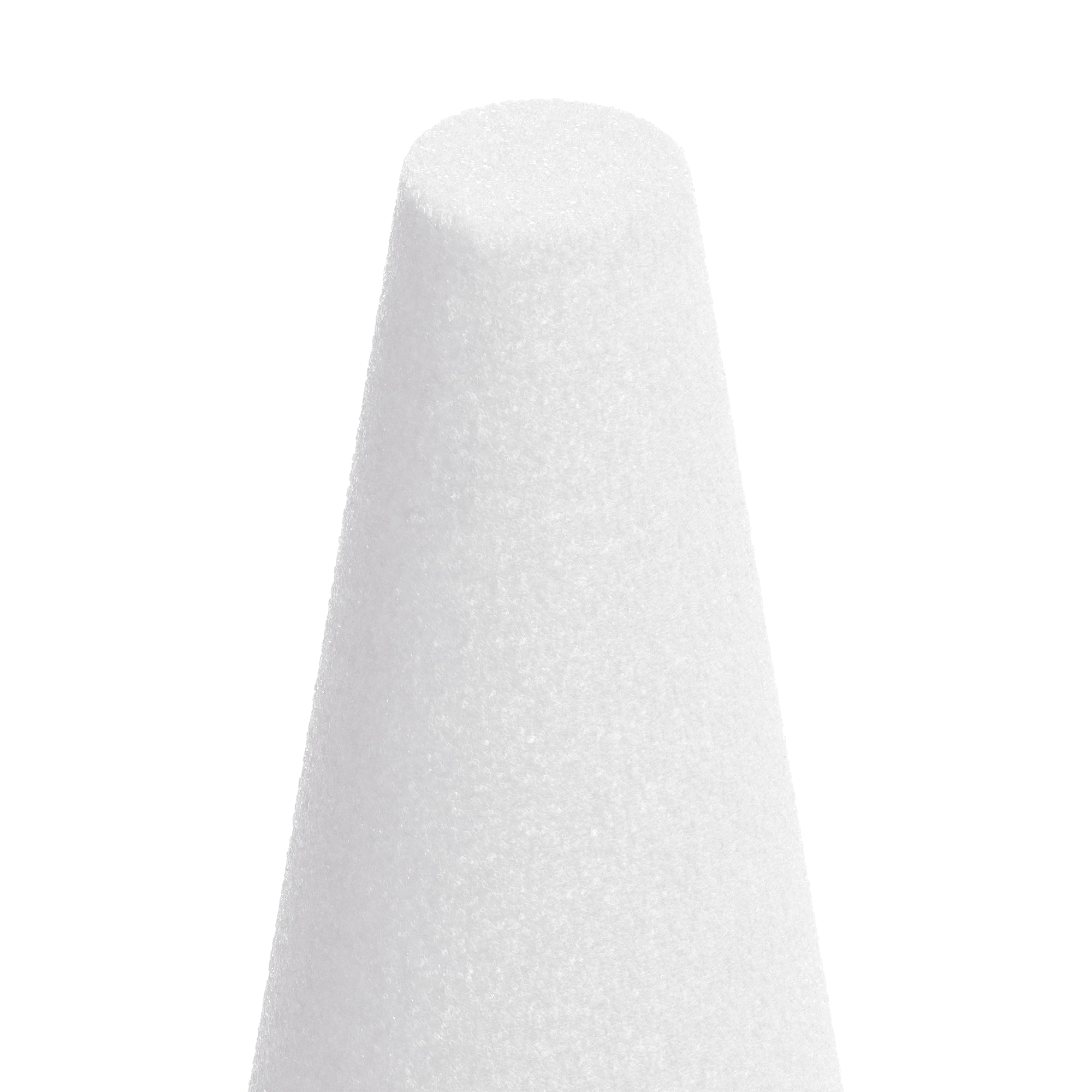 FloraCraft Cone - Styrofoam - 12-inch x 3-7/8-inch - White