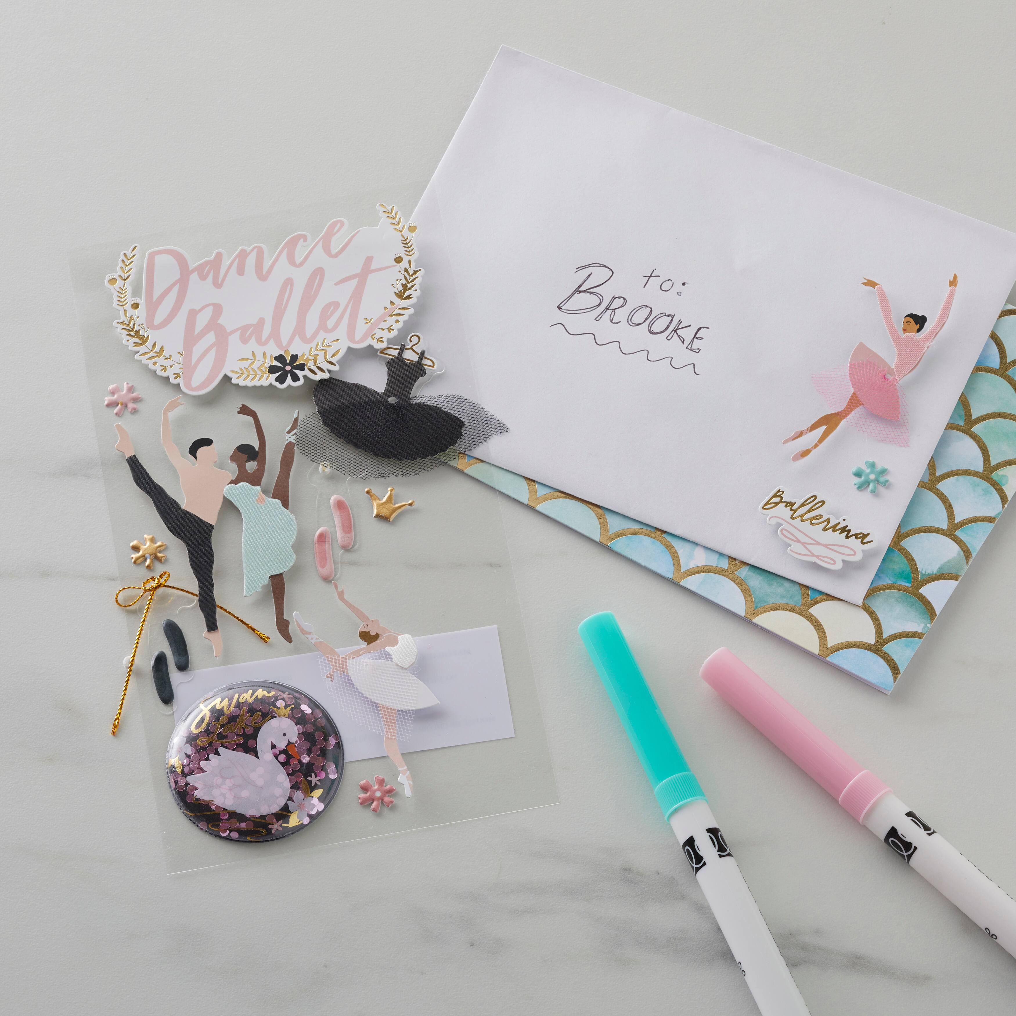 12 Pack: Ballet Dimensional Stickers by Recollections™