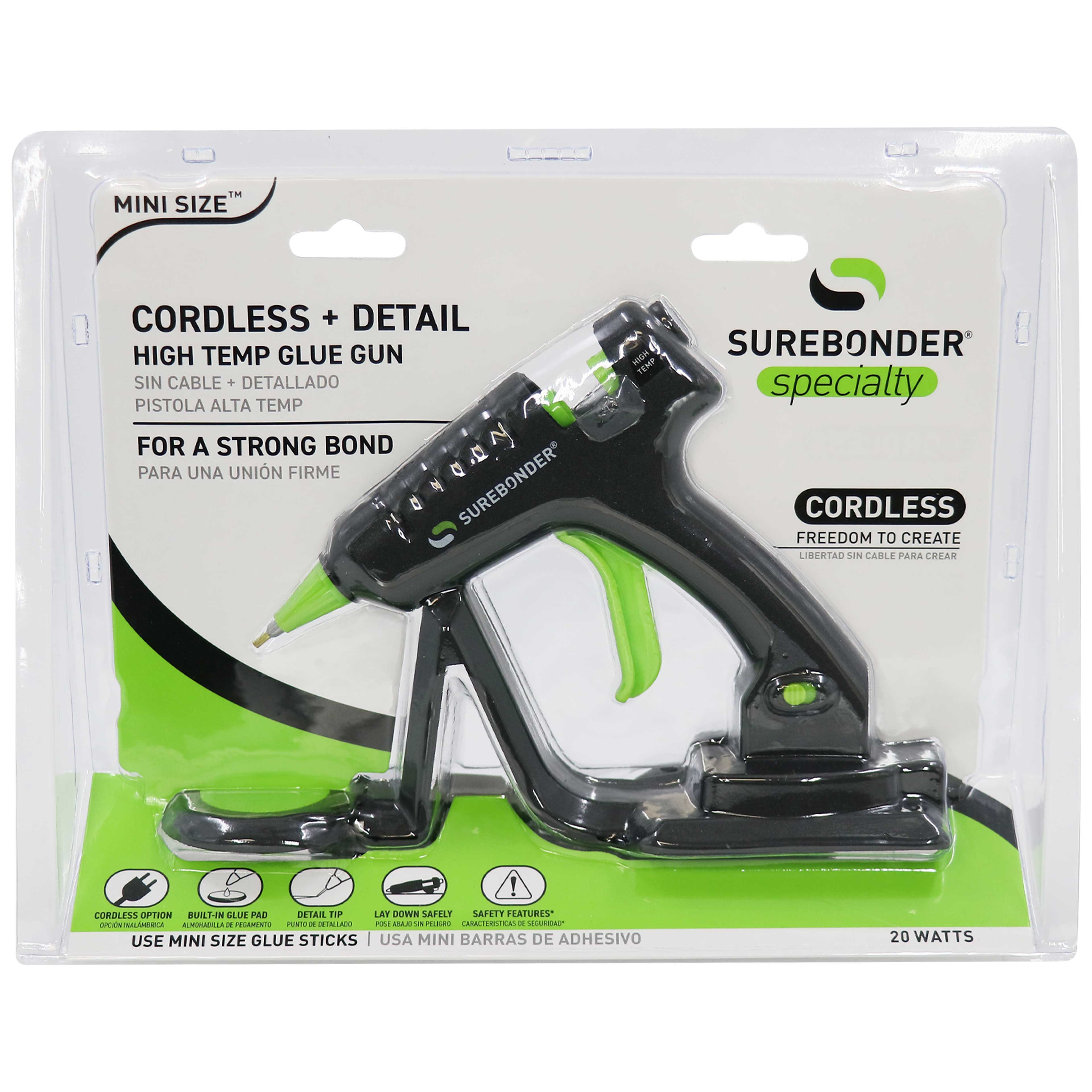 Surebonder&#xAE; Mini Cordless High Temp Detail Tip Hot Glue Gun