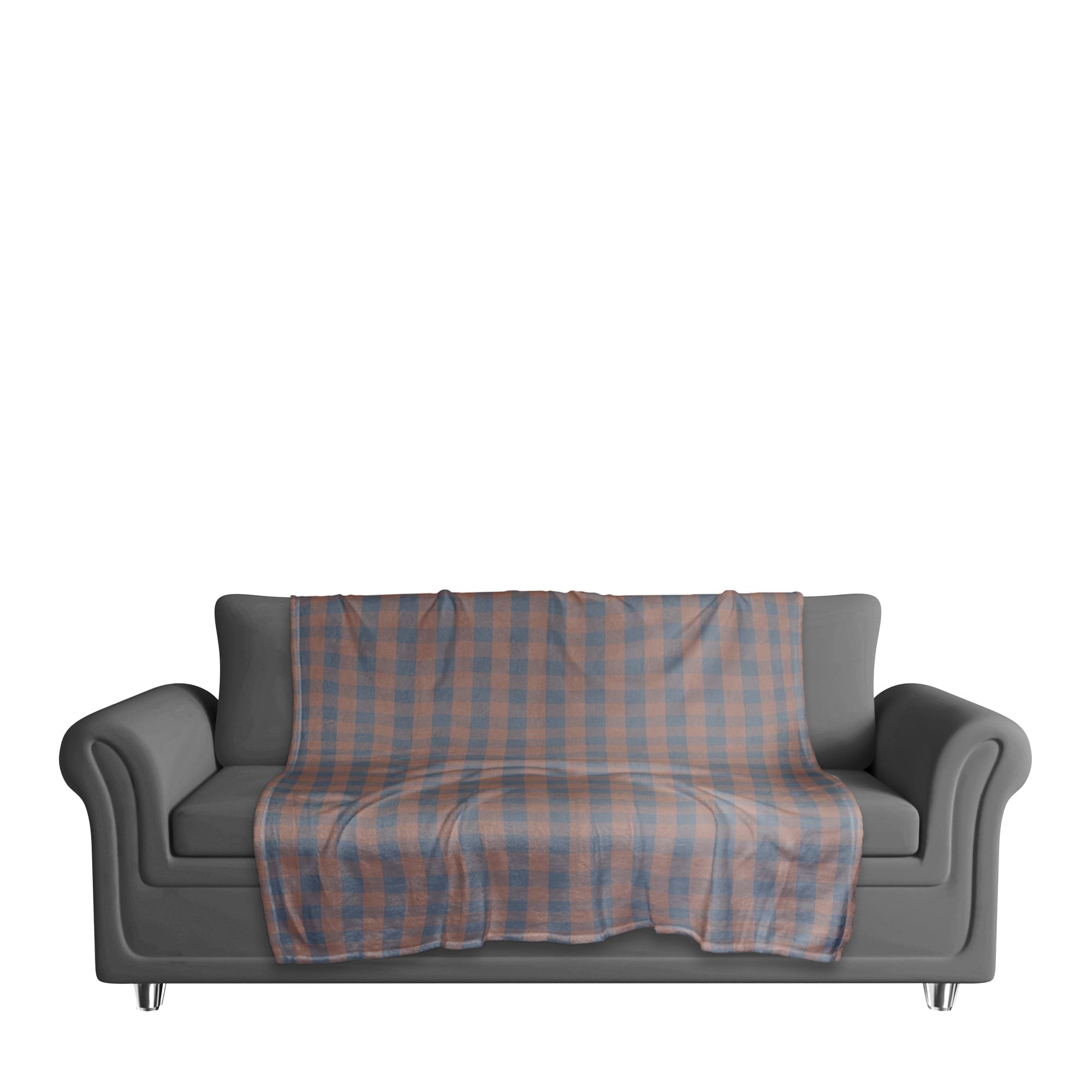 Plaid Coral Fleece Blanket