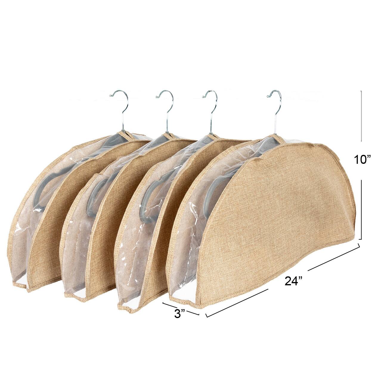 Household Essentials Hanging Garment Shoulder Covers, 4ct.