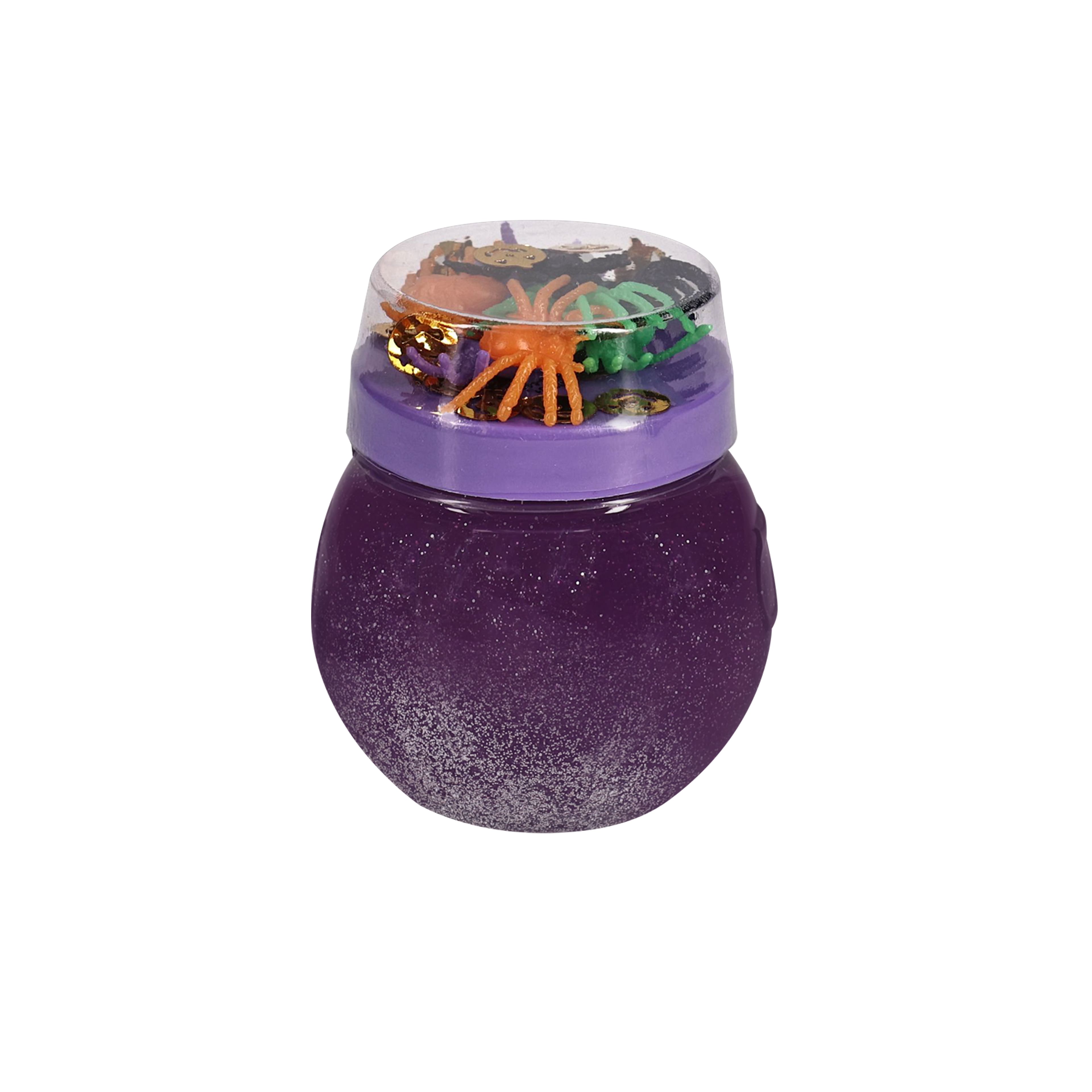 Purple Slime Cauldron with Spiders &#x26; Confetti by Creatology&#x2122;