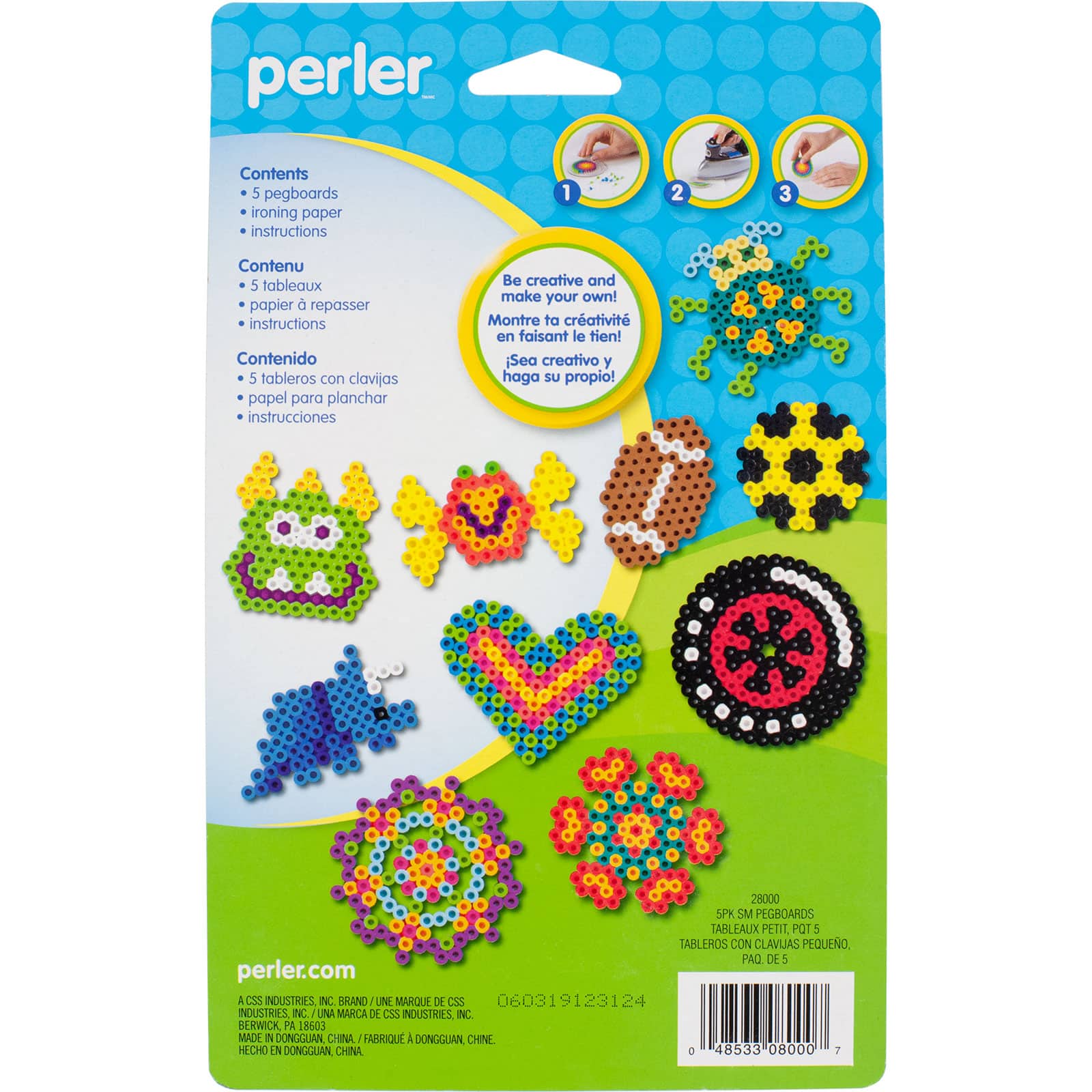 6 Pack: Perler™ Activity Pegboards, Clear