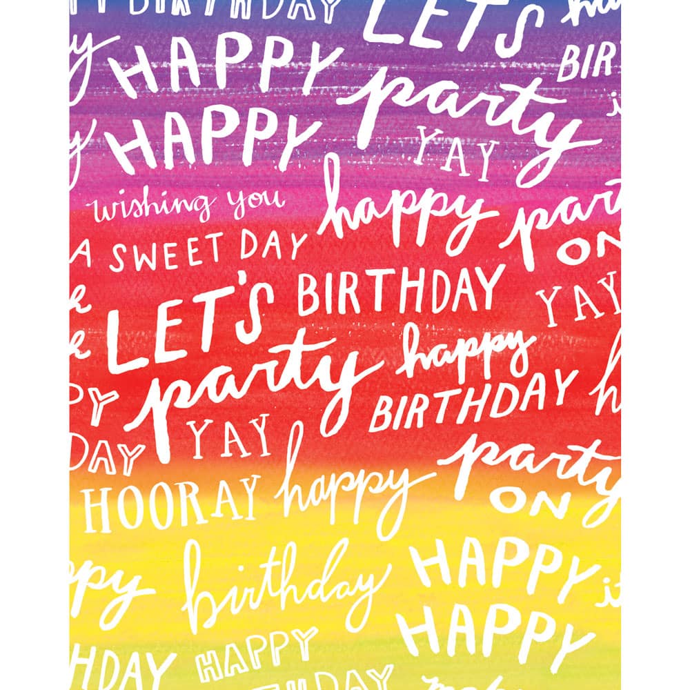 Bold Happy Birthday Tissue Paper  Happy birthday design, Birthday