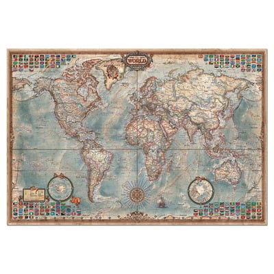 4000ピース　パズル　海外製　世界地図　ジャンク　EDUCA エドゥーカ The World 4,000 Piece Jigsaw Puzzle | Michaels