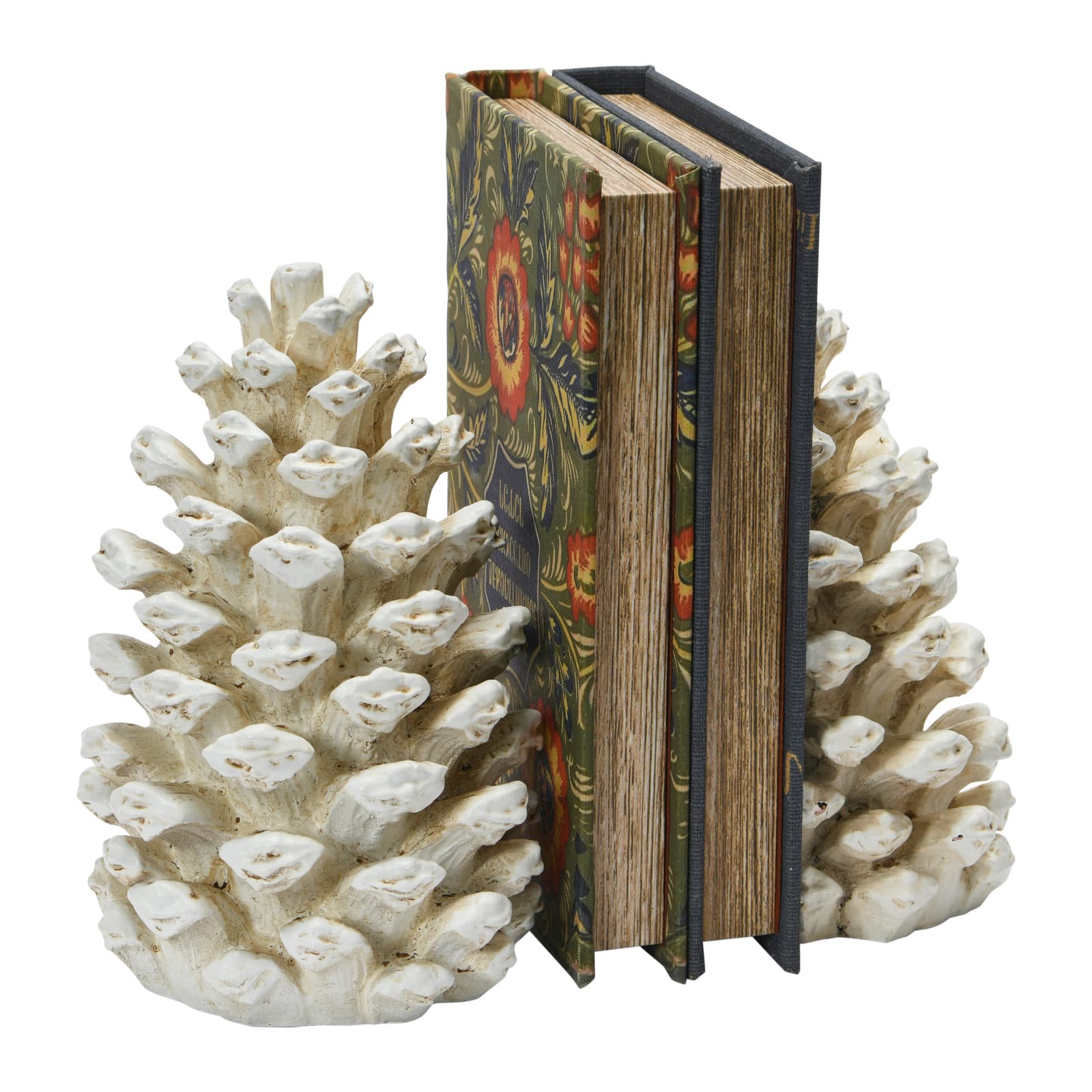 Pinecone Bookends Set