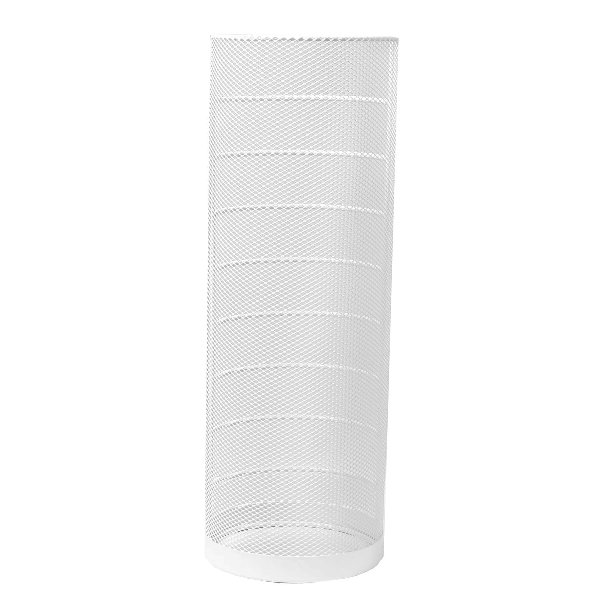 Mind Reader White Round Wire Basket Umbrella Stand