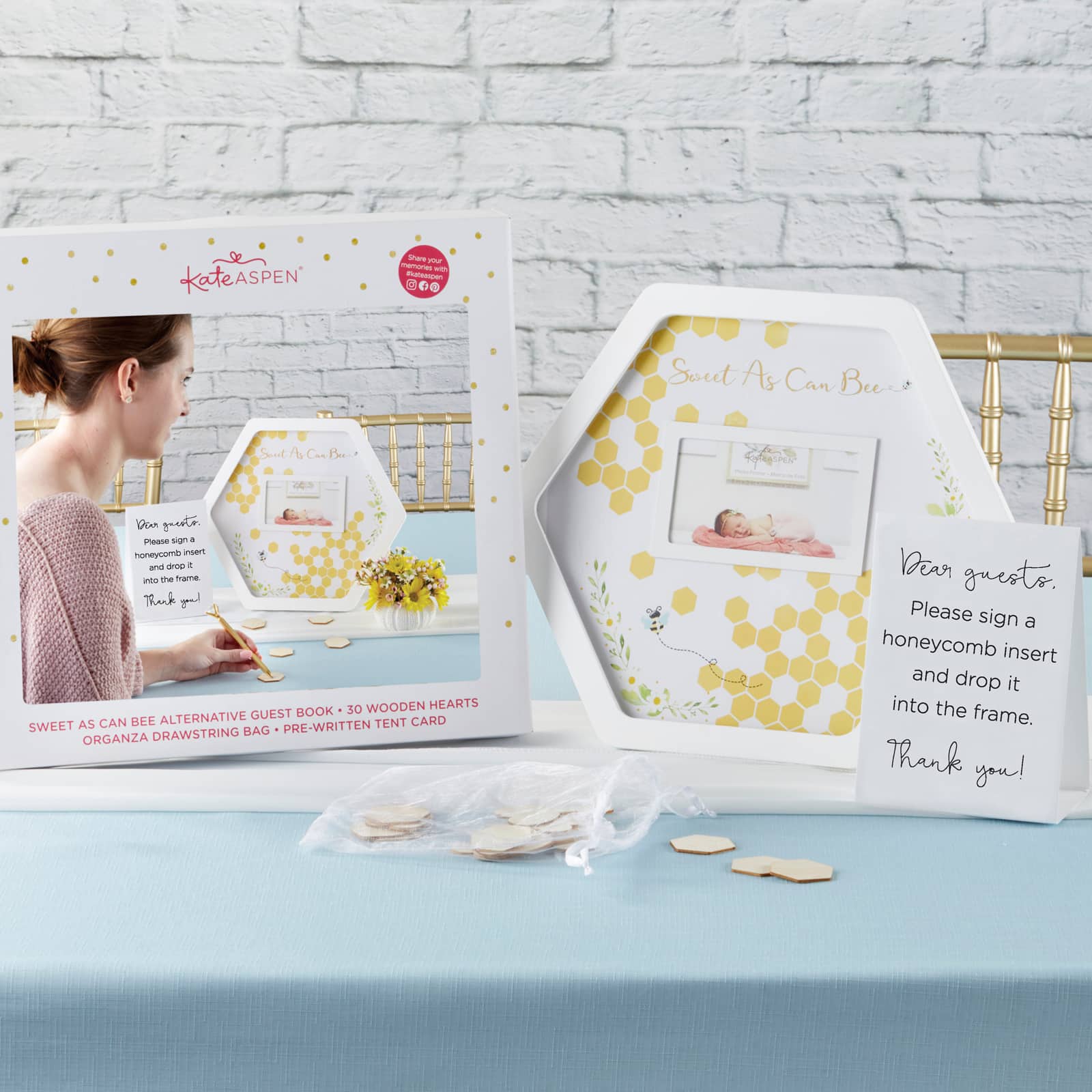 Kate Aspen&#xAE; Sweet As Can Bee Baby Shower Guest Book