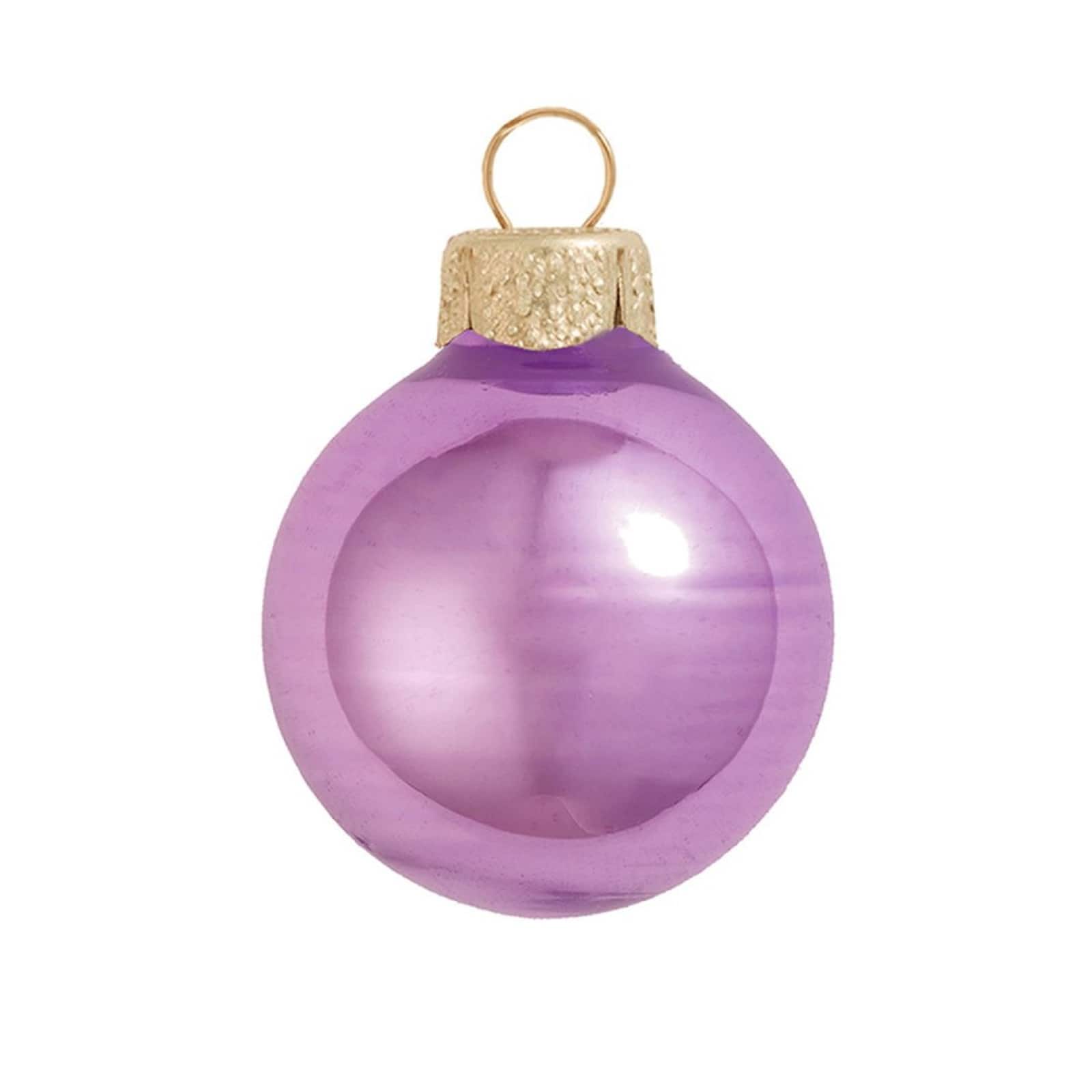 Whitehurst 8 Pack 3.25&#x22; Pearl Glass Ball Christmas Ornaments