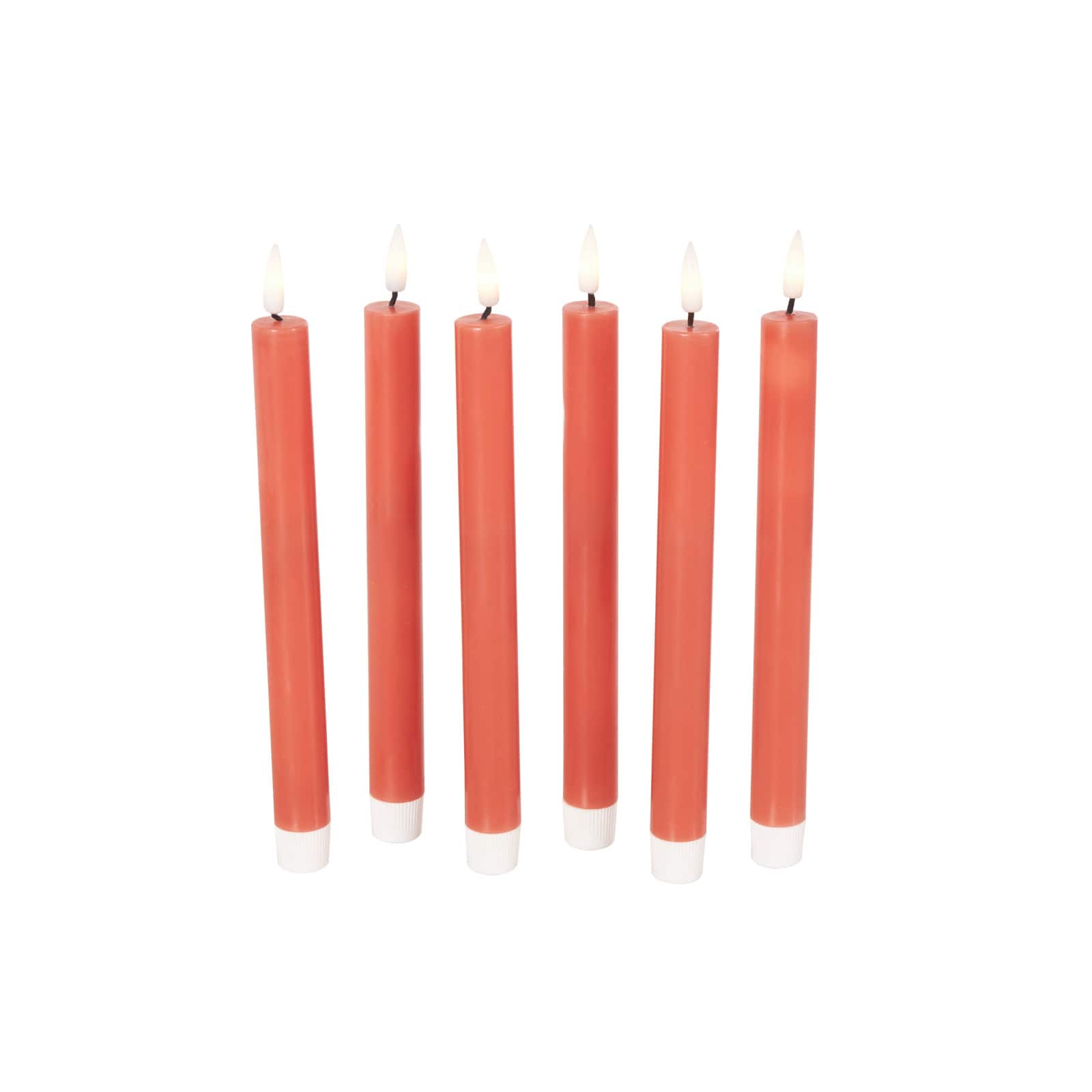 10" Flameless Wax Candles with Remote Control, 6ct.