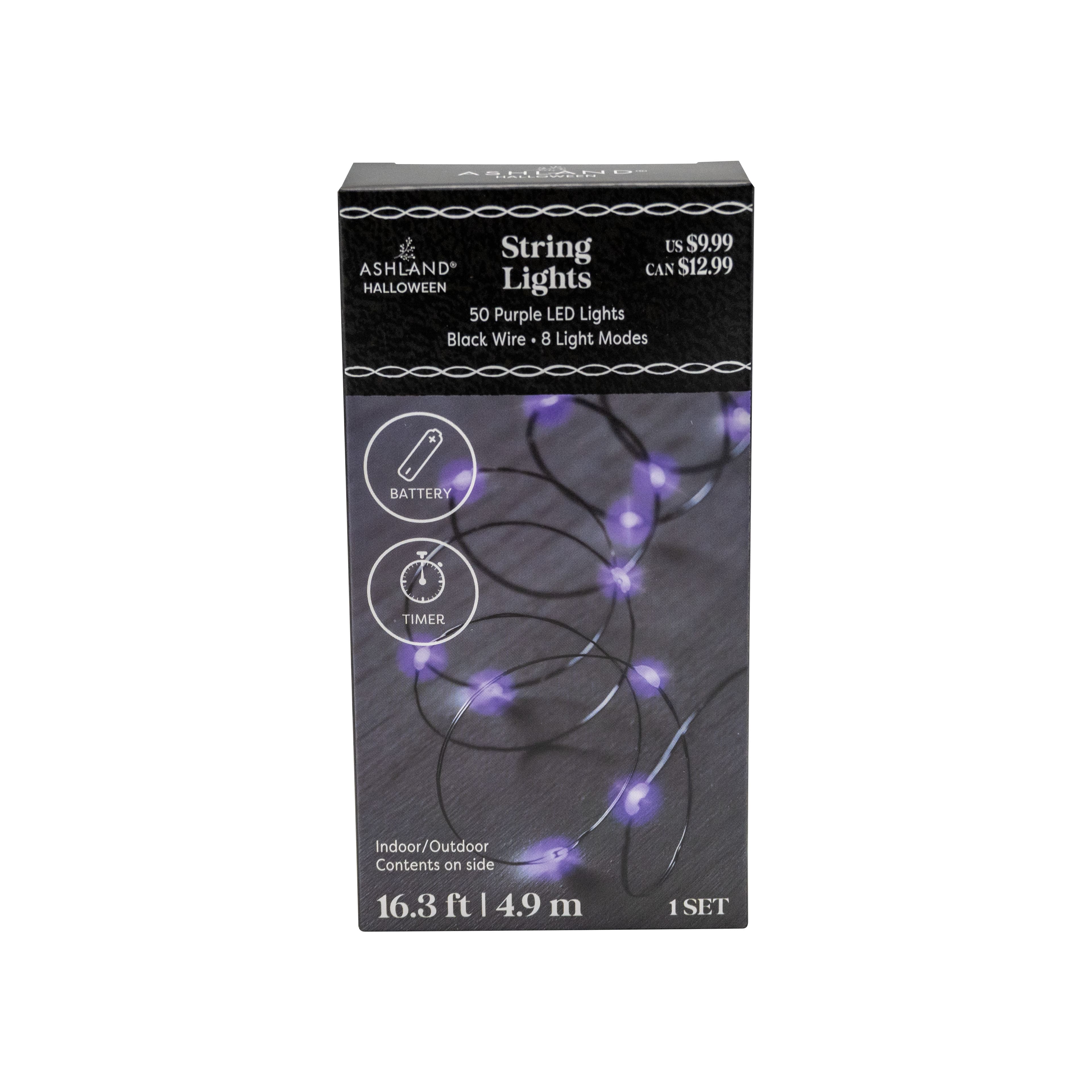 50ct. Purple LED String Lights by Ashland&#xAE;