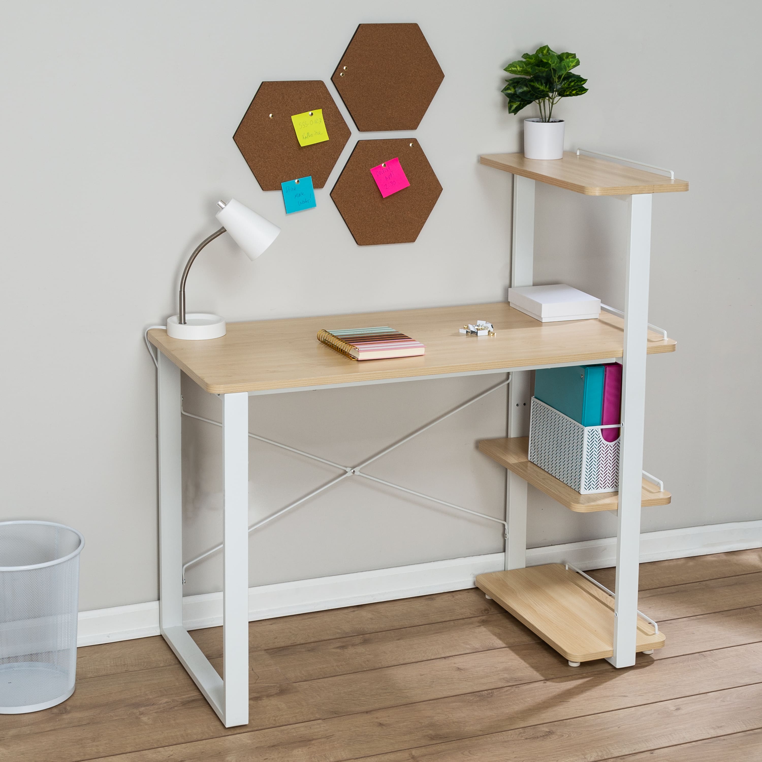Honey Can Do Home Office Computer Desk with Shelves