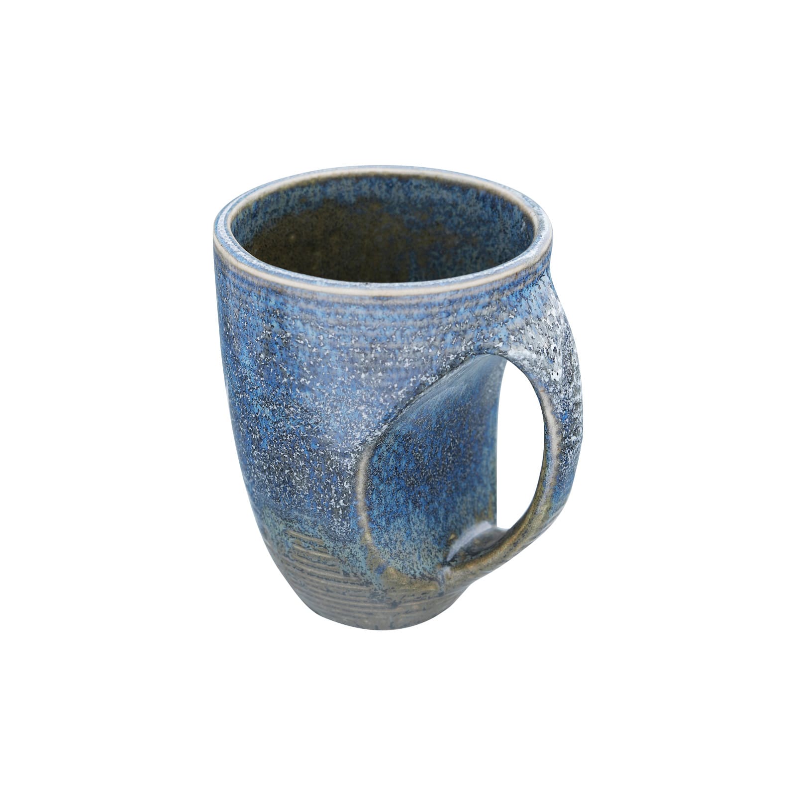 12oz. Glazed Stoneware Mug with Grip Indent Set, 2ct.