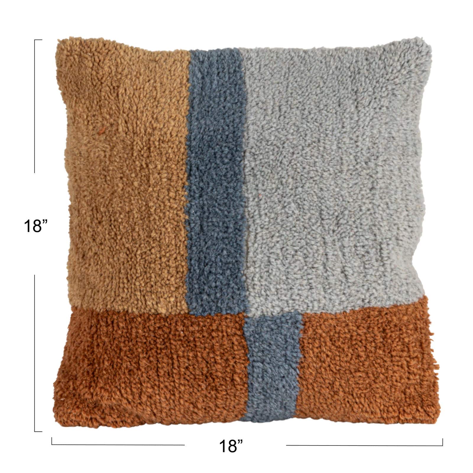 Hello Honey® 18" x 18" Terra Firm Woolen Harmony Pillow