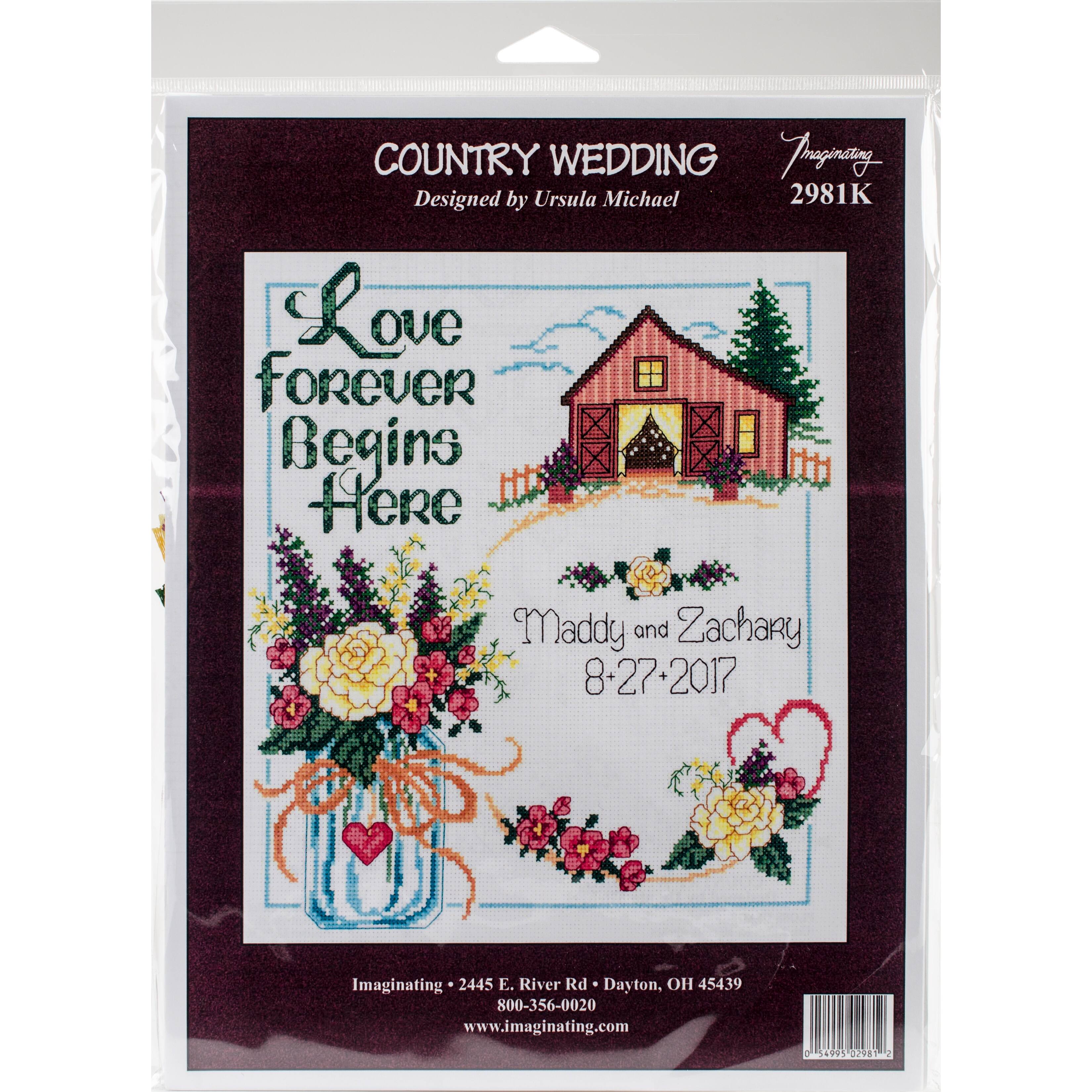 Imaginating Country Wedding Counted Cross Stitch Kit