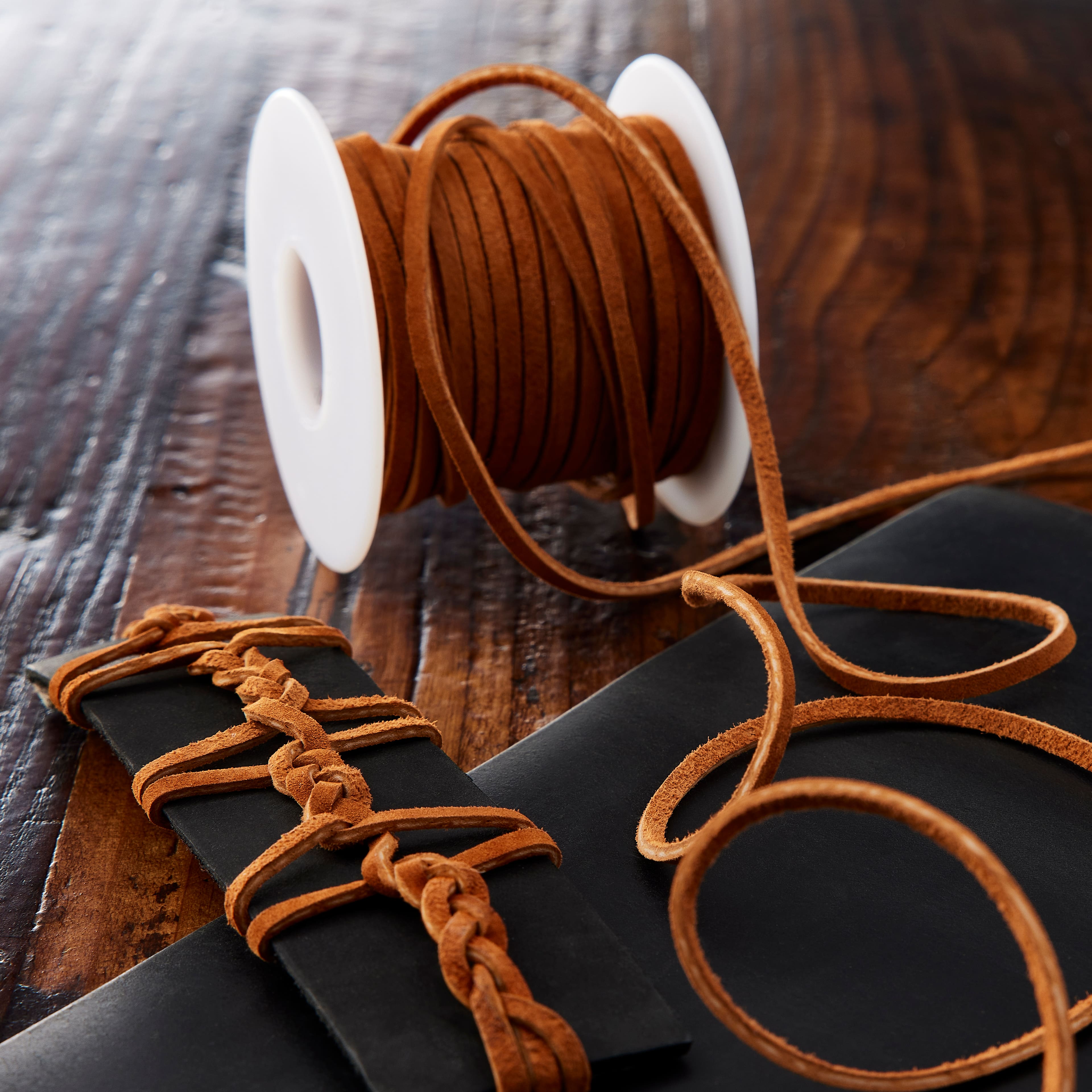 6 Pack: 1/8" Suede Leather Lace Trim by ArtMinds™