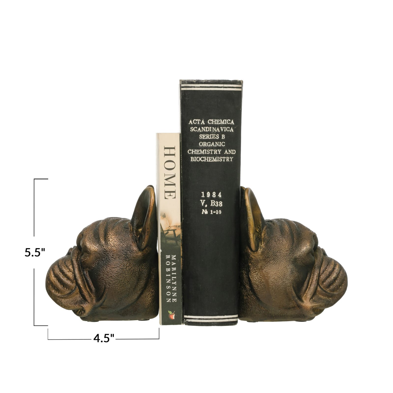 Hello Honey® 5.5" Antique Bronze Dog Bookend Set