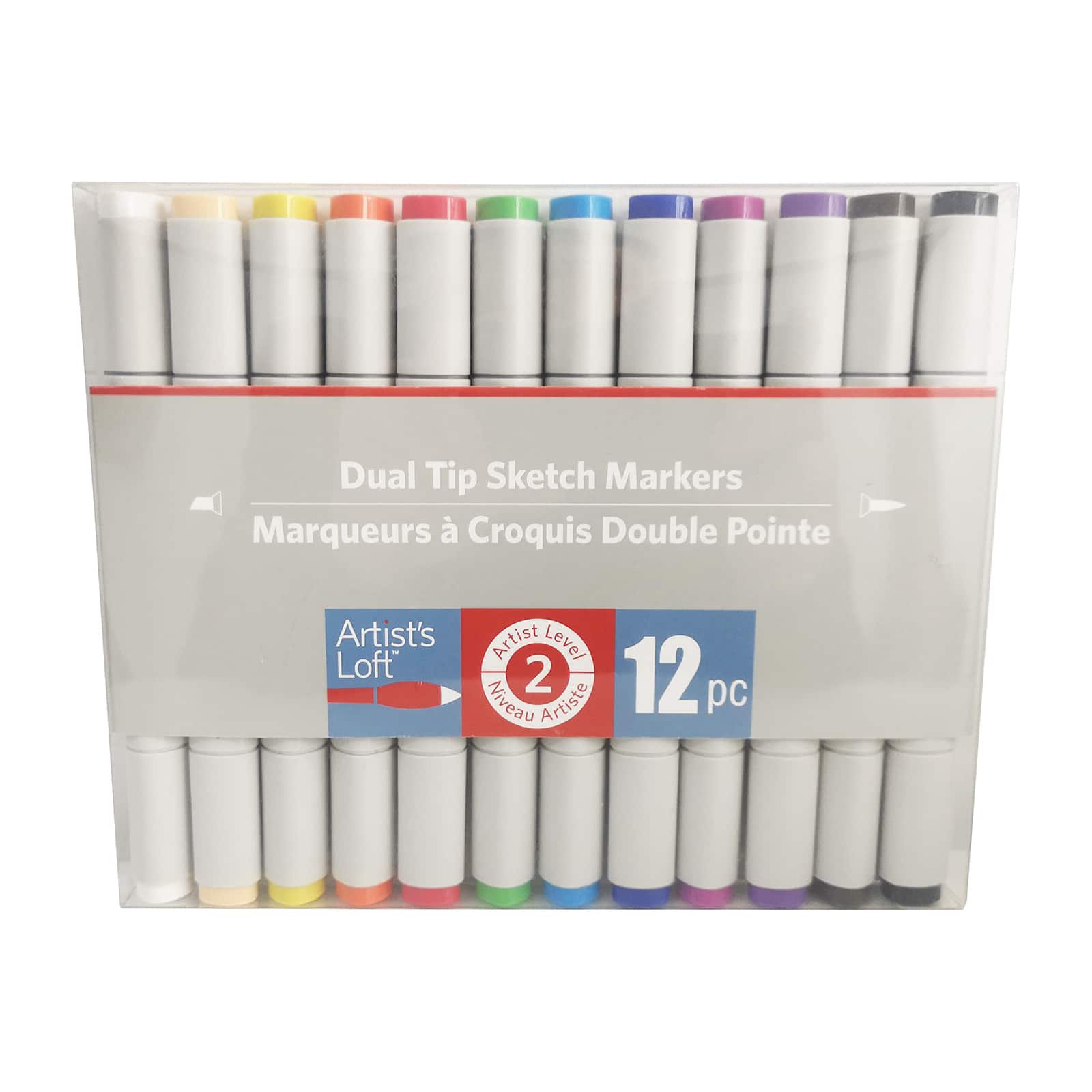 12 Color Dual Tip Sketch Markers by Artist&#x27;s Loft&#x2122;