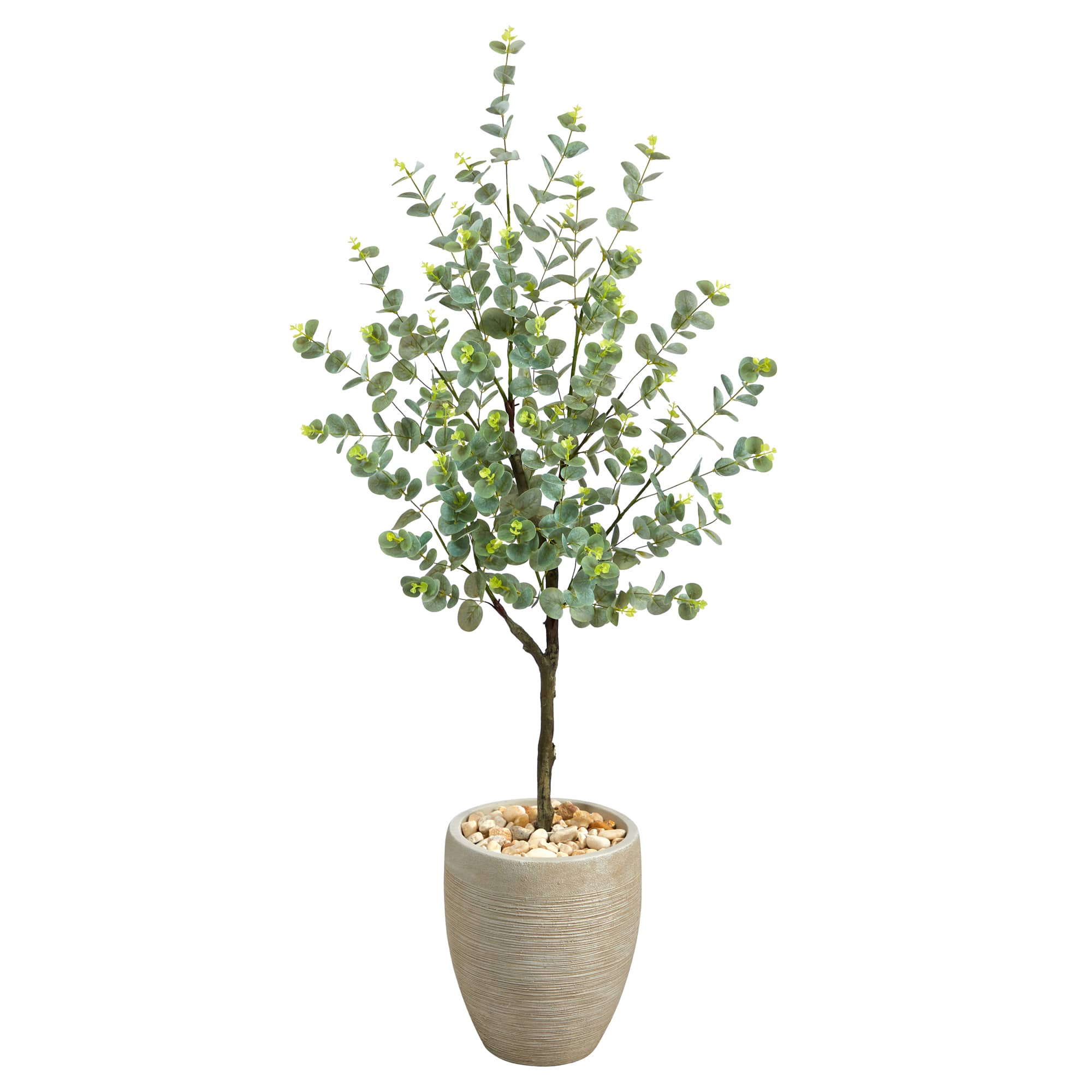4.5ft. Eucalyptus Artificial Tree in Sand Colored Planter