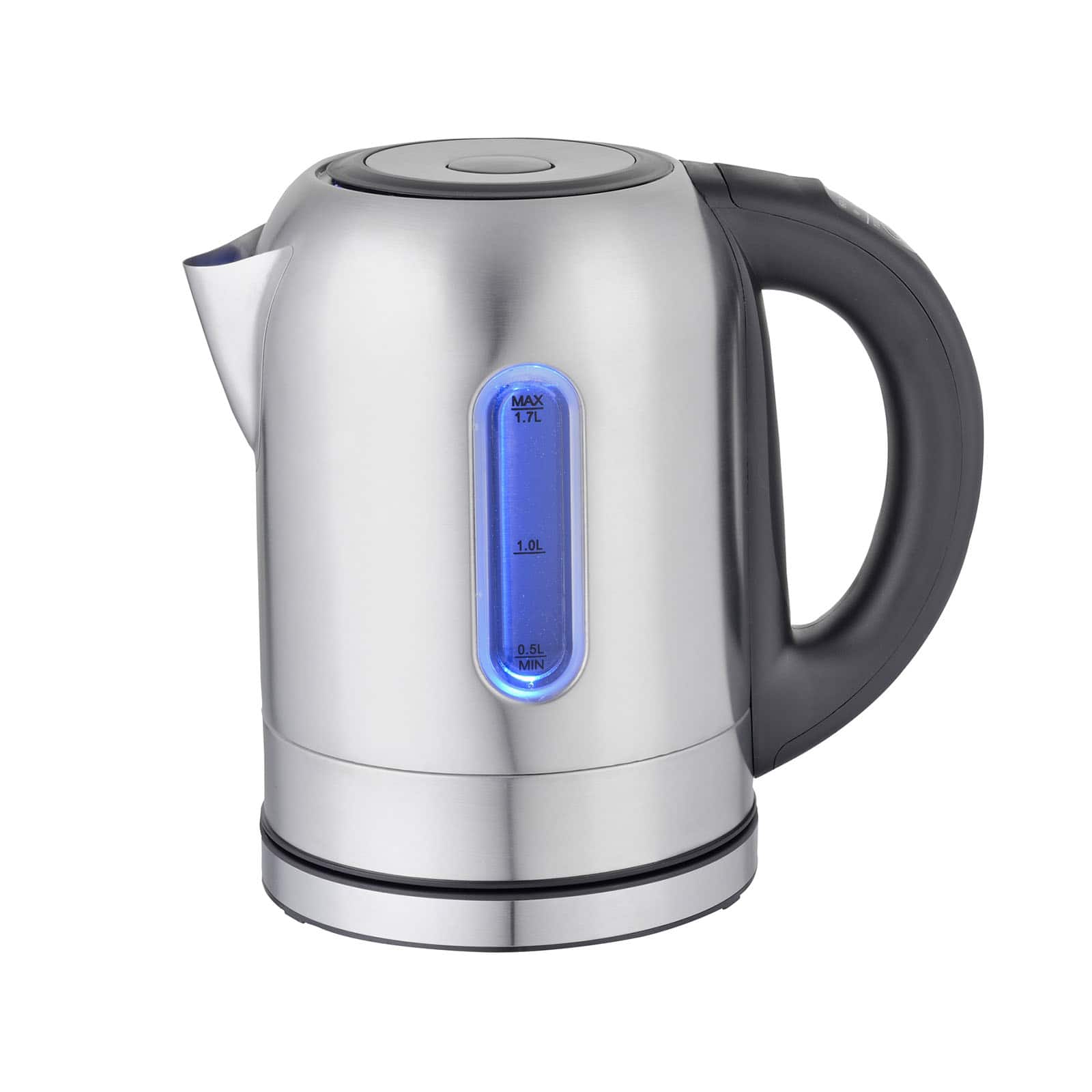 MegaChef 1.7L Stainless Steel Electric Tea Kettle With 5 Preset Temps