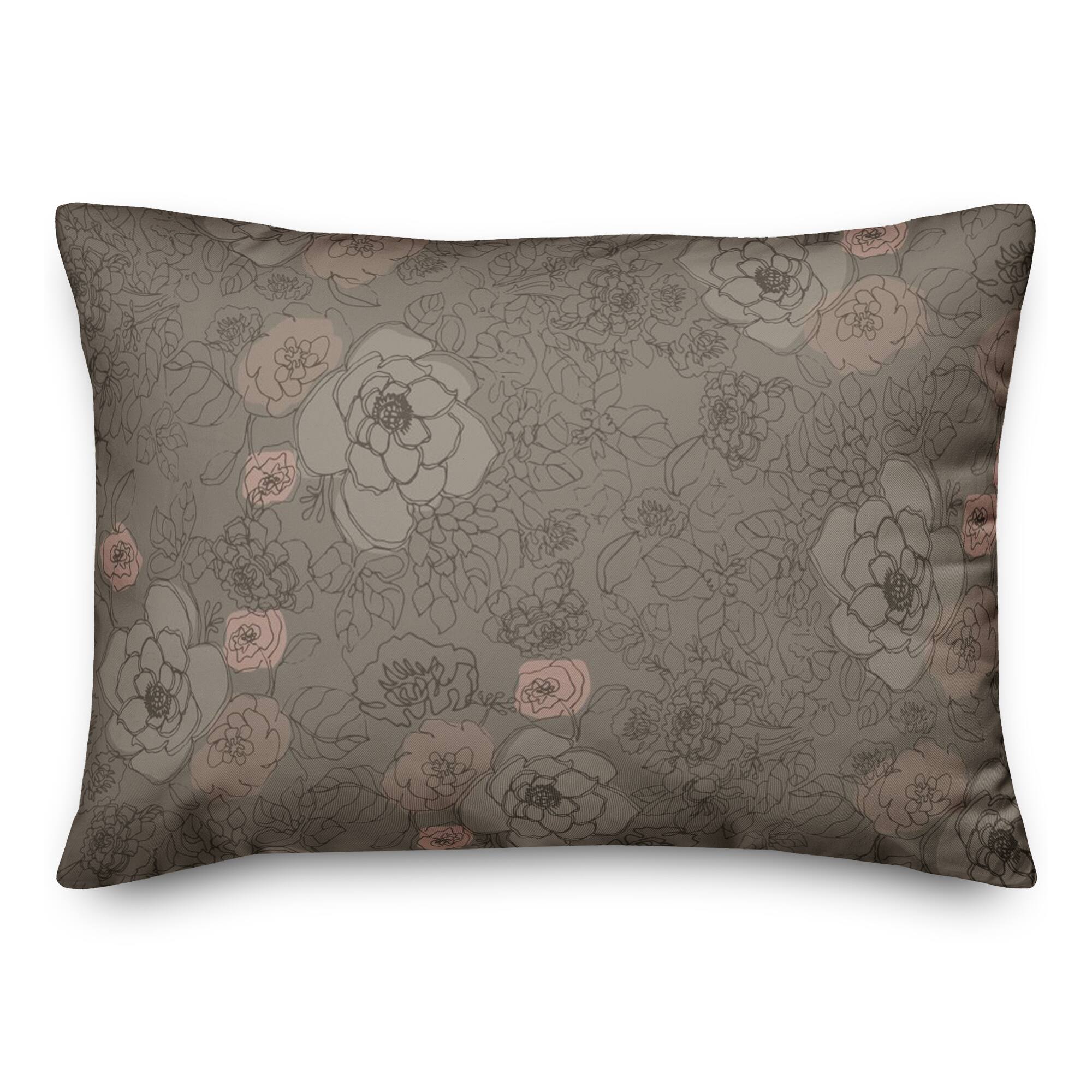Multi Floral Throw Pillow