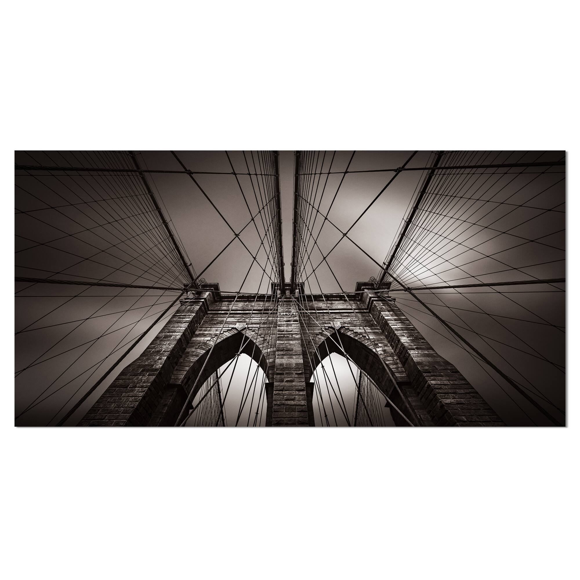 Designart - Brooklyn Bridge in NYC USA - Extra Large Canvas Art Print