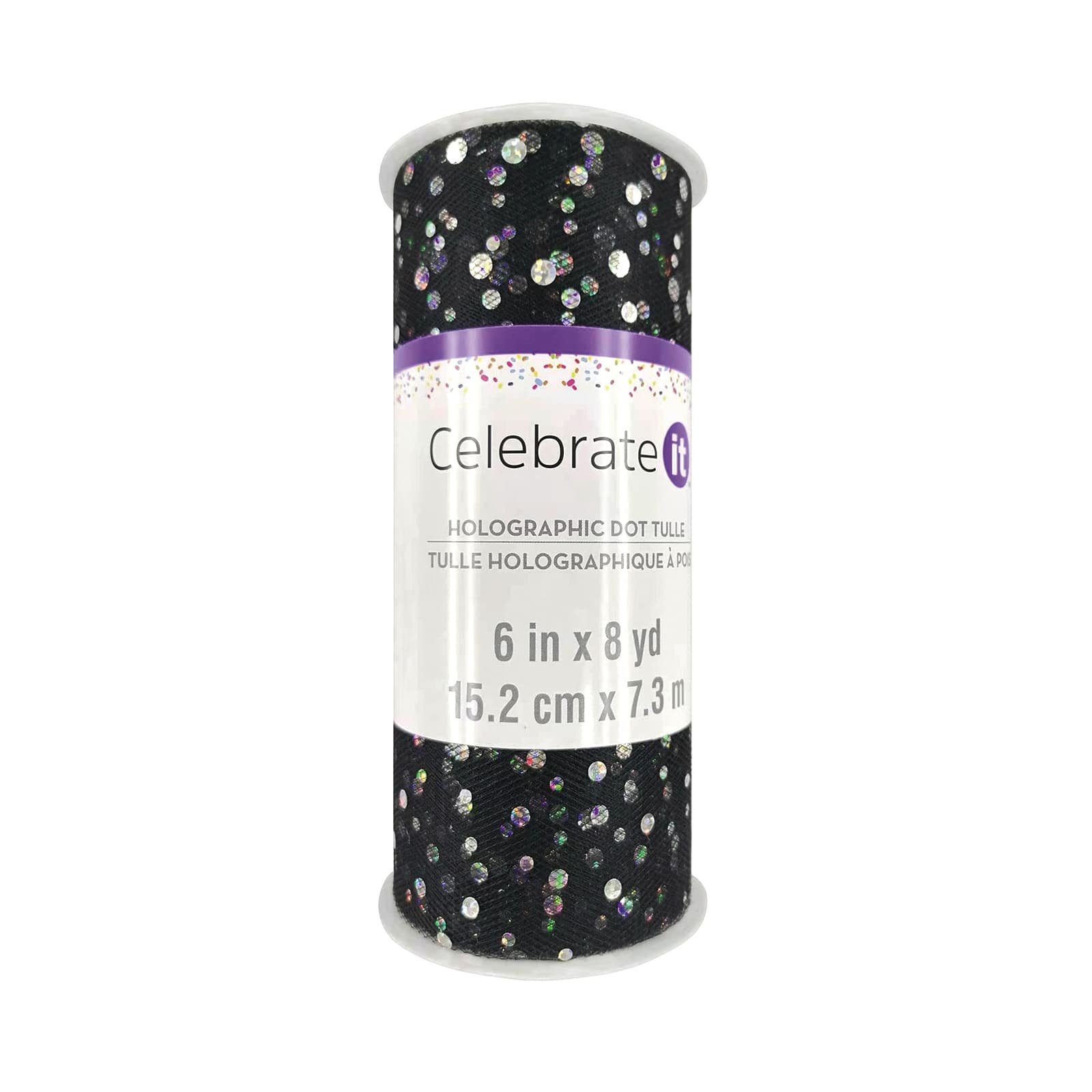 6" x 8yd. Holographic Dot Tulle by Celebrate It™