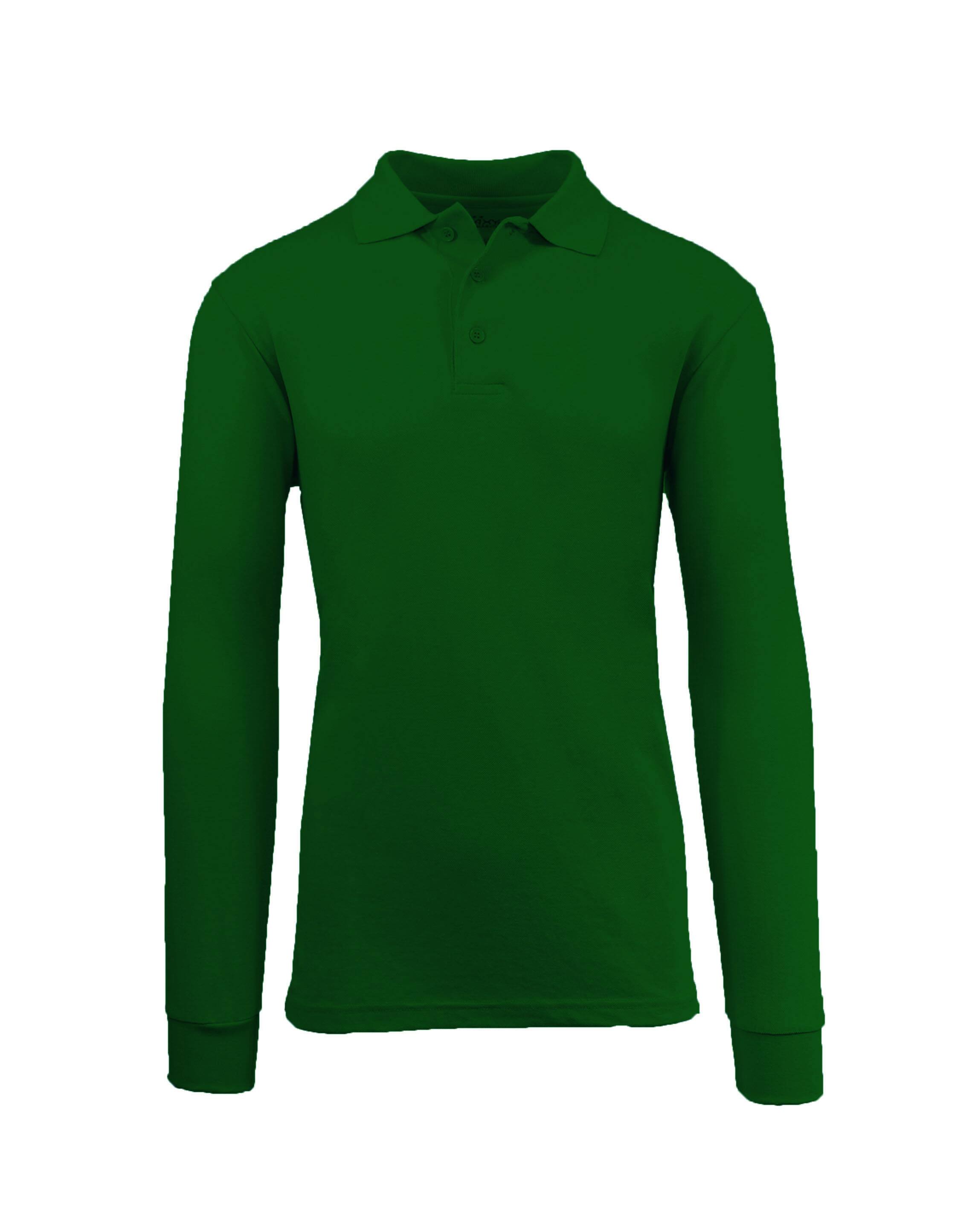 Galaxy by Harvic Long Sleeve Men&#x27;s Pique Polo Shirt