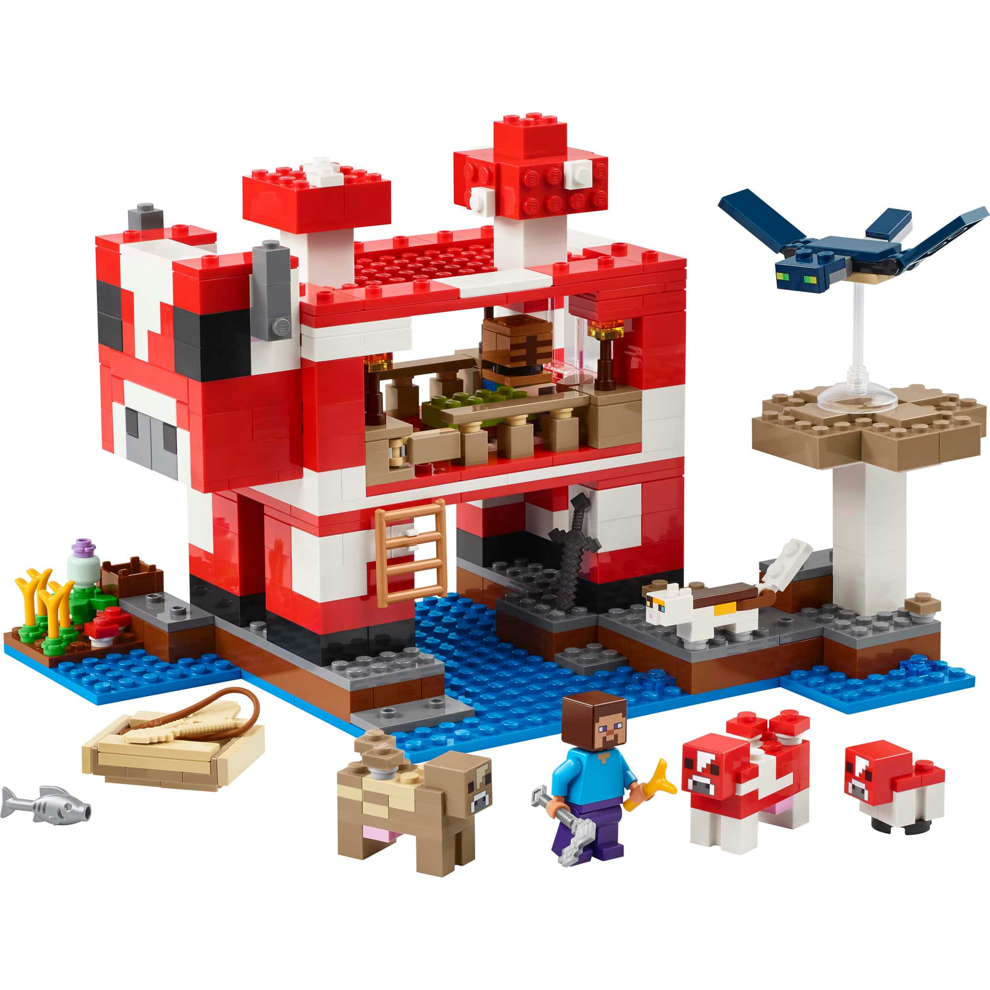 LEGO&#xAE; Minecraft&#xAE; The Mooshroom House Island Gamer Kit Toy for Kids 21270