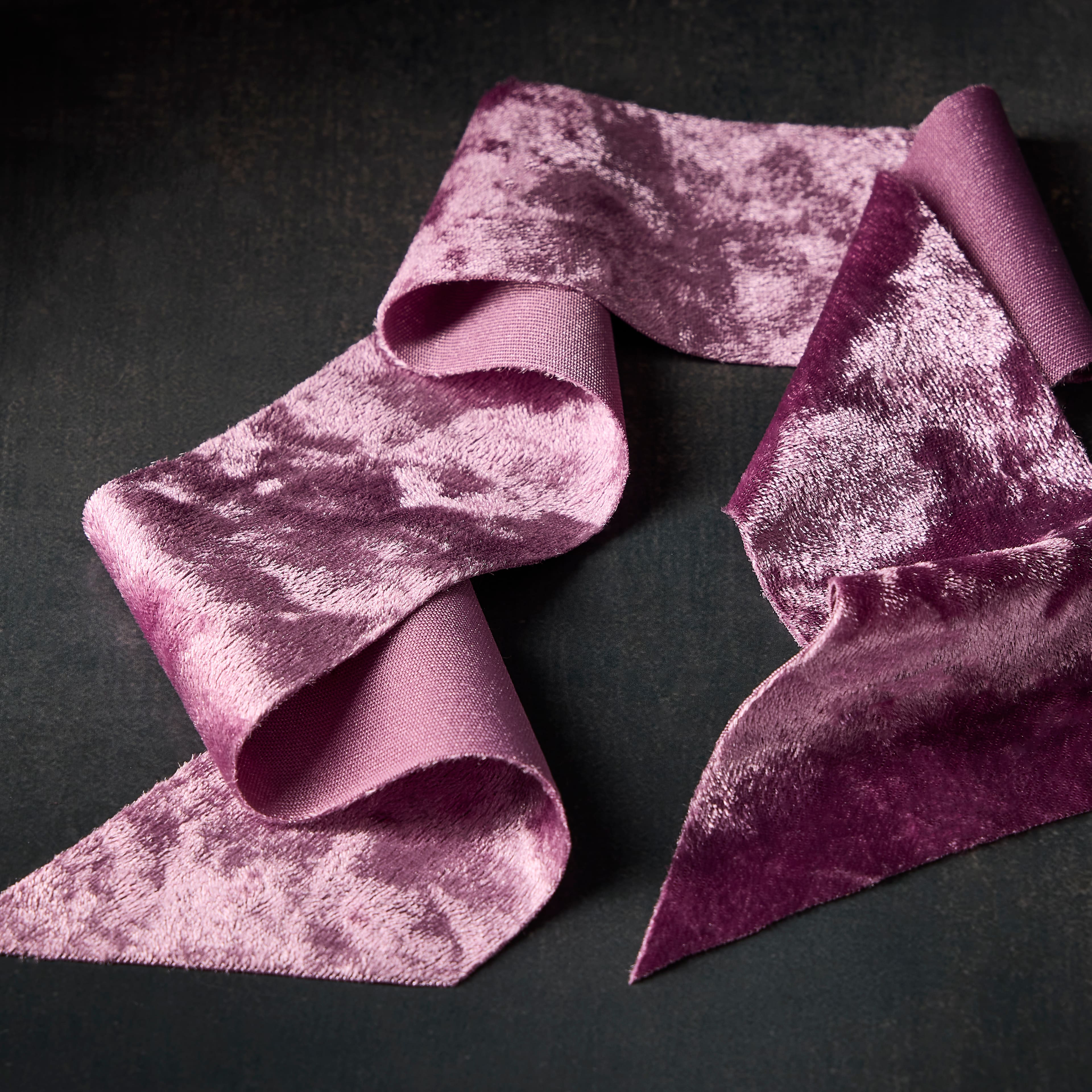 2&#x22; x 3yd. Wrinkled Velvet Ribbon by Celebrate It&#x2122; Classic