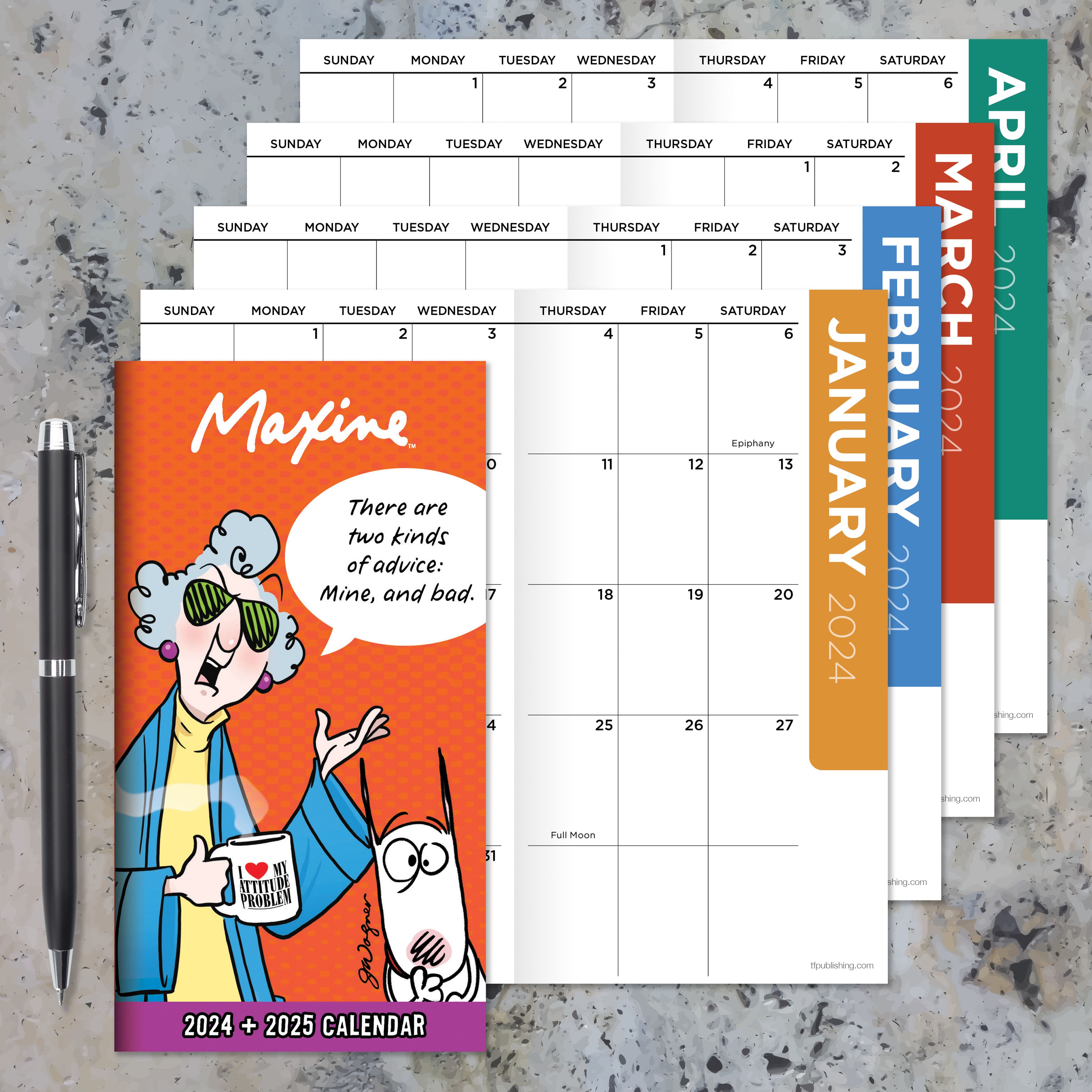 2024-2025 Maxine Monthly Pocket Planner