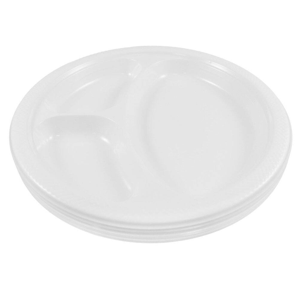 JAM Paper 10.25" Divided Plastic Party Plates, 20ct.