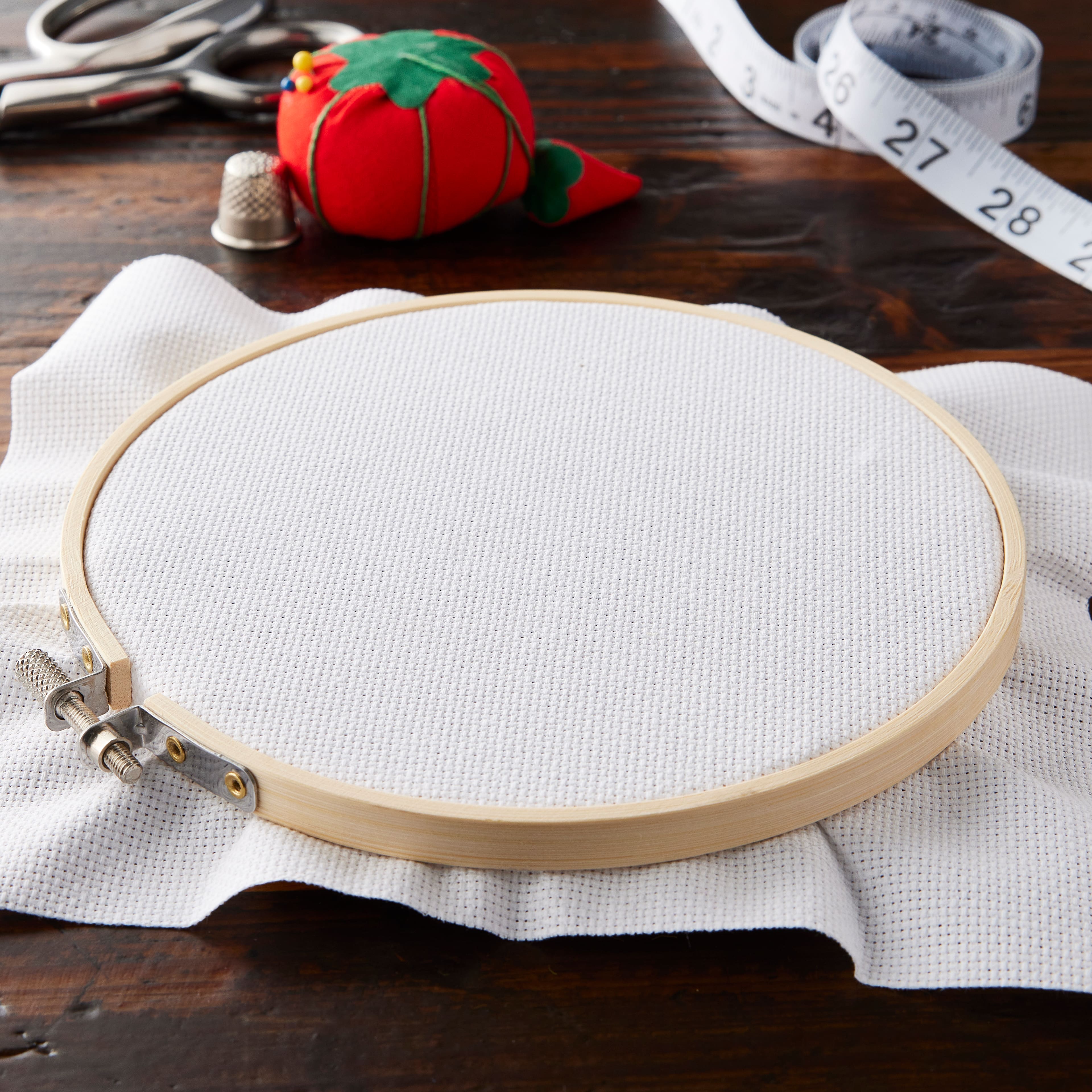 12 Pack: 18 Count Aida Cloth Cross Stitch Fabric by Loops &#x26; Threads&#x2122;, 15&#x22; x 18&#x22;
