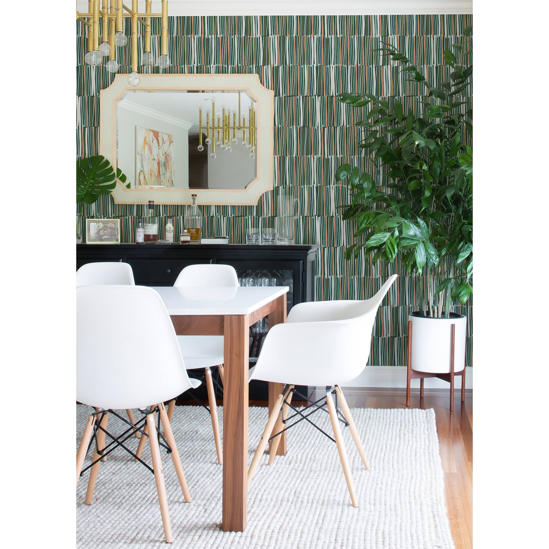 NuWallpaper Leah Duncan Green Thistle Peel & Stick Wallpaper