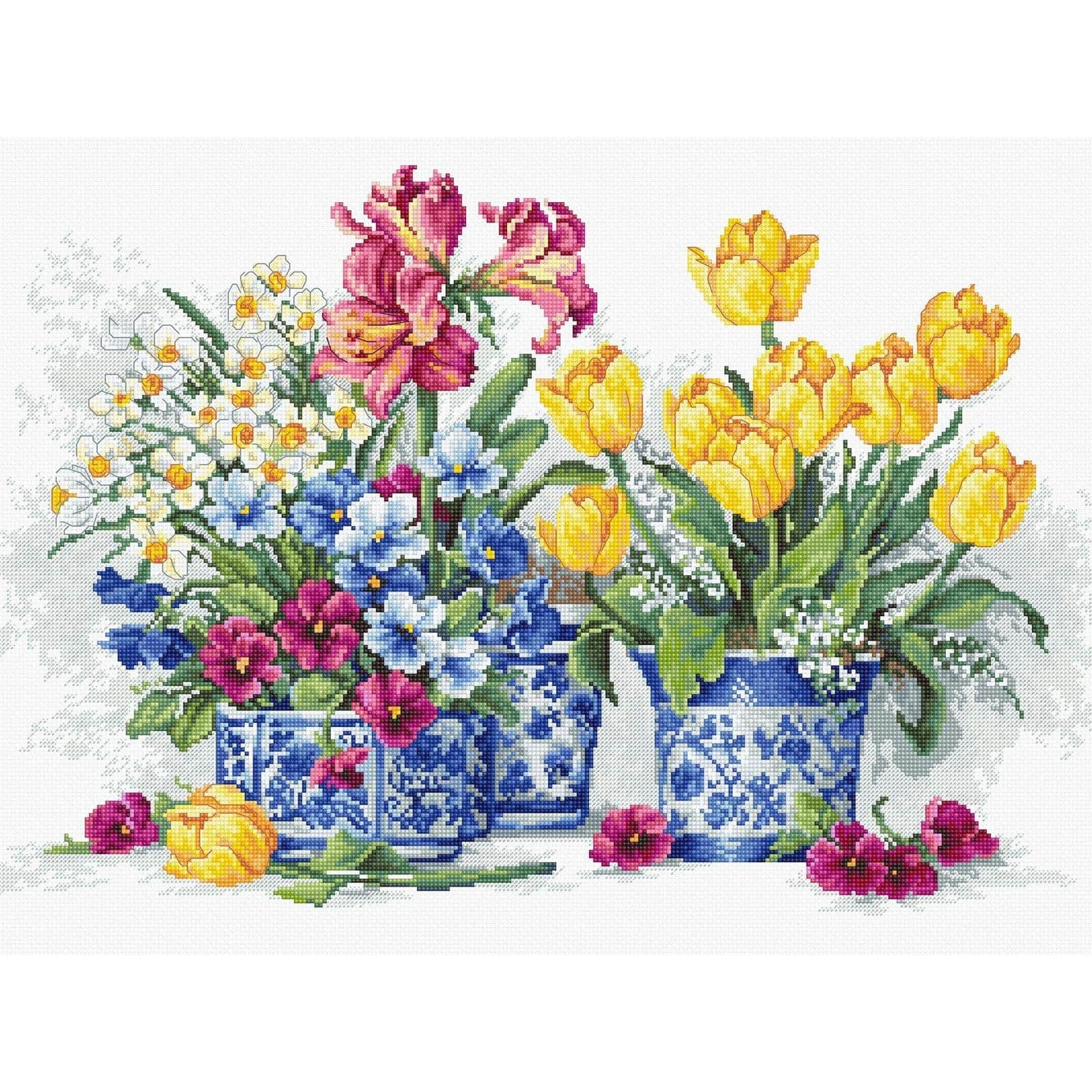 Luca-S Spring Garden Counted Cross Stitch Kit