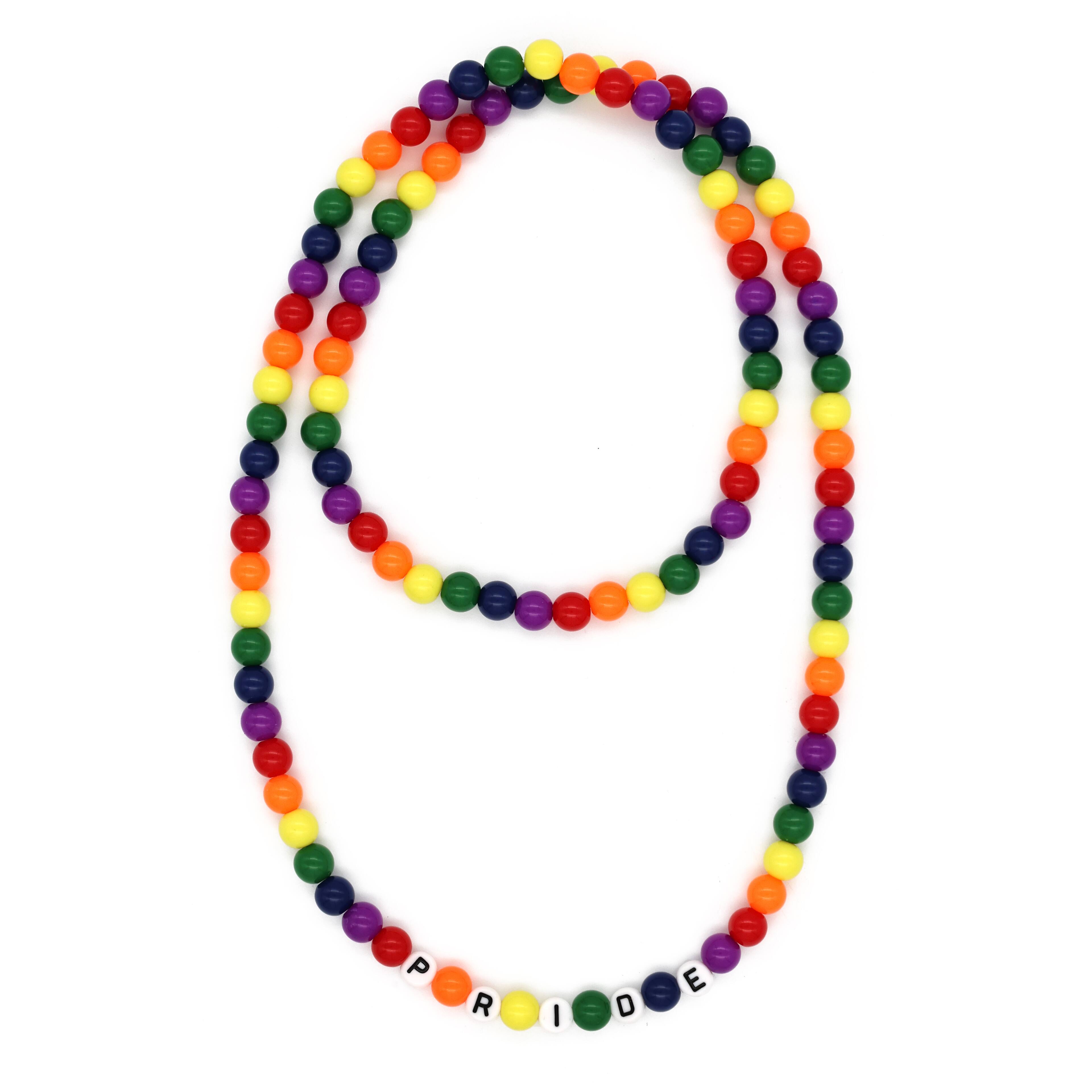 Pride Rainbow Beads Necklace by Celebrate It&#x2122;