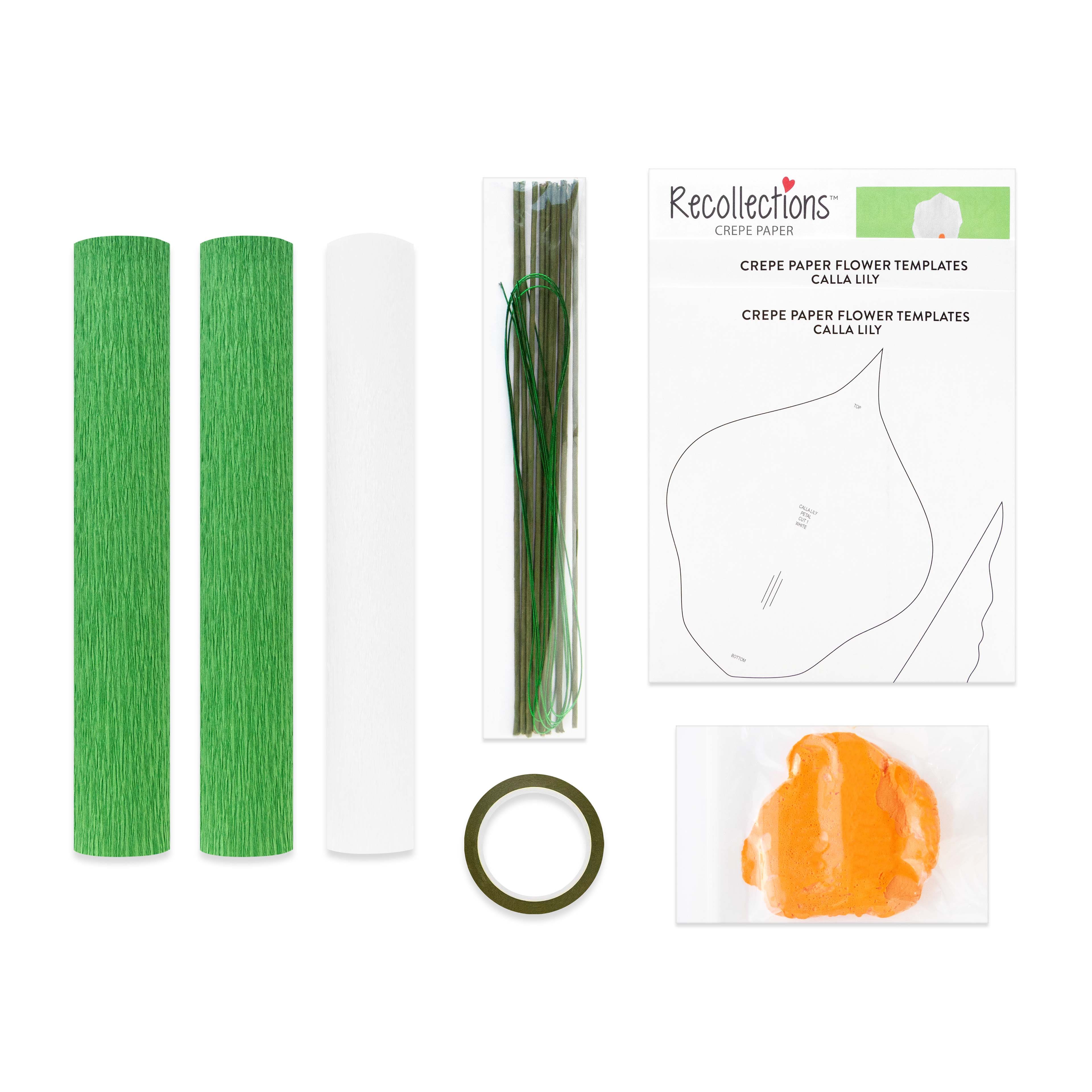 Small Calla Lily Crepe Paper Flower Kit by Recollections&#x2122;