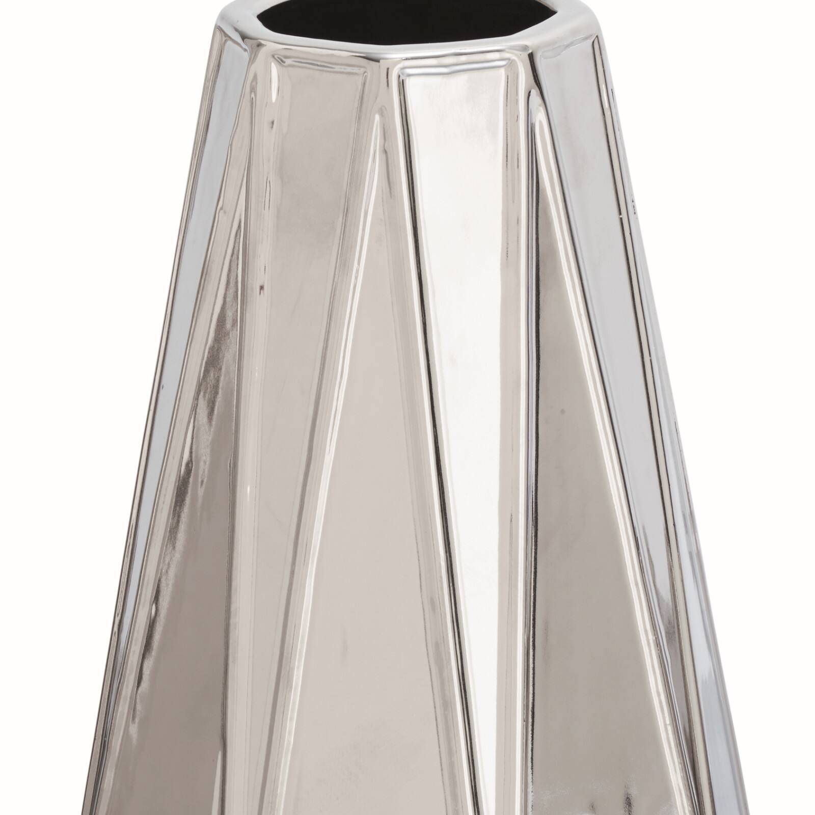 CosmoLiving by Cosmopolitan Silver Stoneware Glam Vase Set