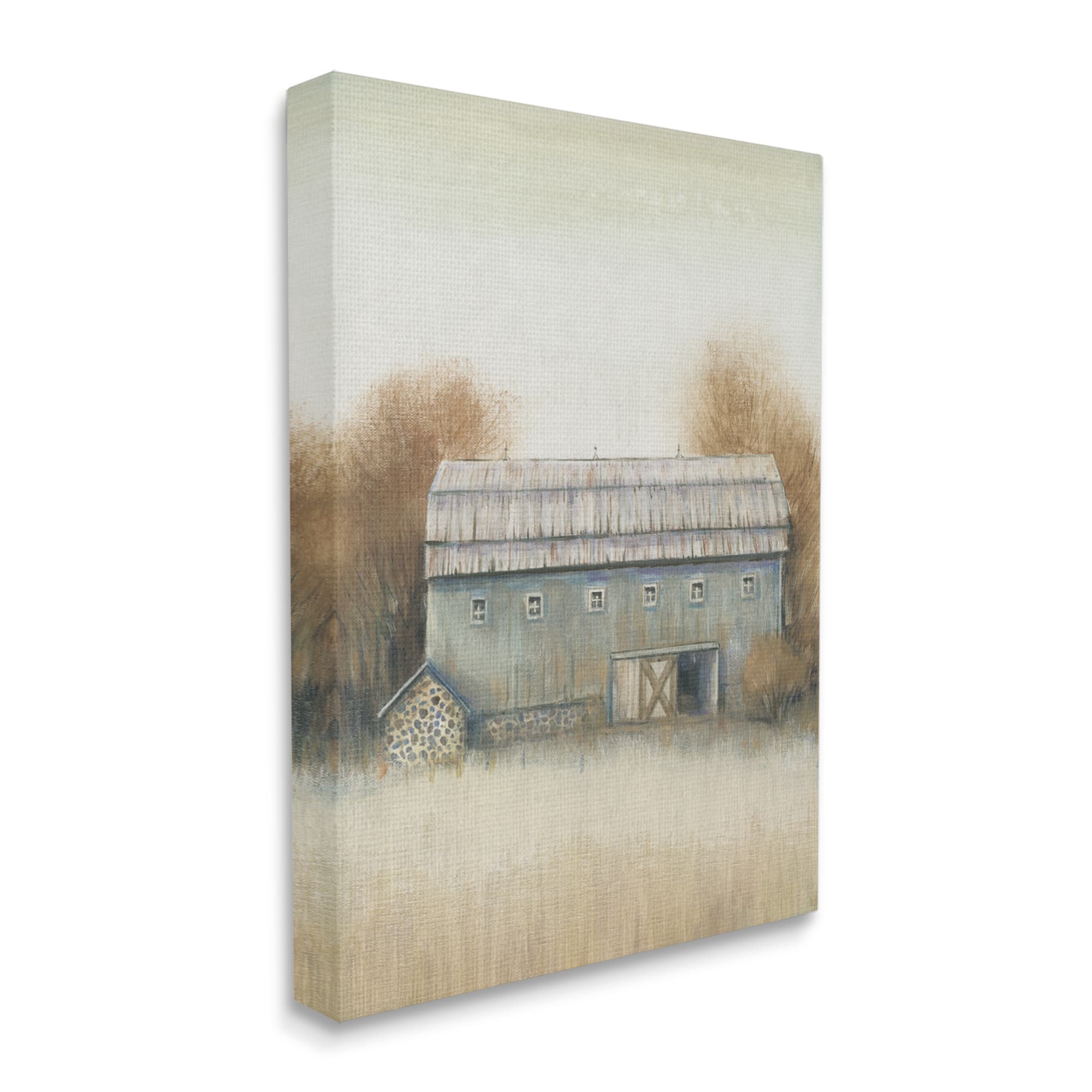 Stupell Industries Vintage Autumn Farm Canvas Wall Art