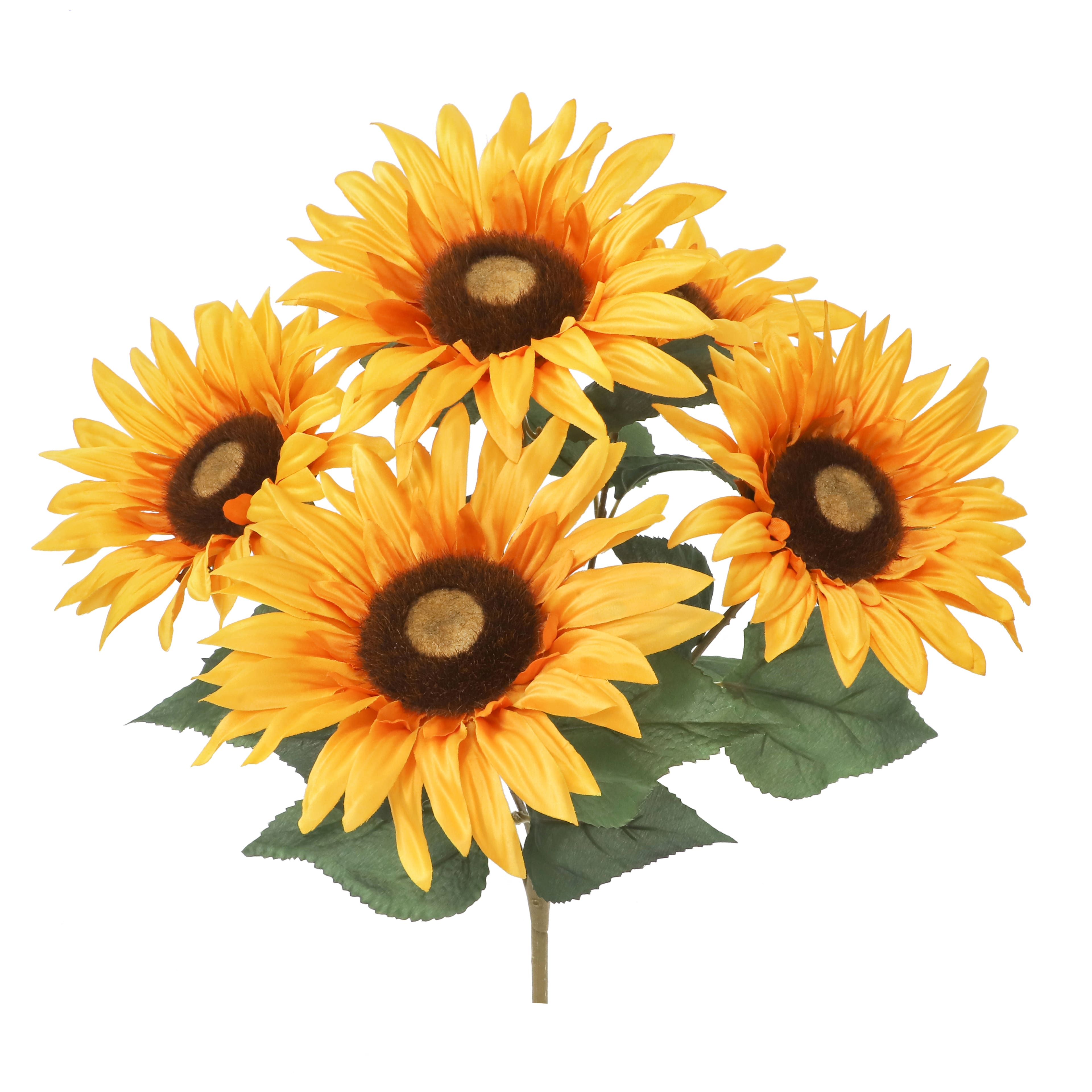 19&#x22; Orange Sunflower Bush by Ashland&#xAE;