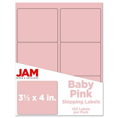 JAM Paper Adhesive Shipping Labels, 3.33" x 4" | Michaels