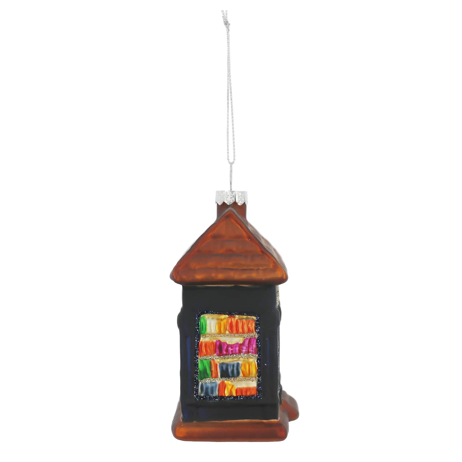 4&#x22; Book Shop Glass Ornament by Ashland&#xAE;