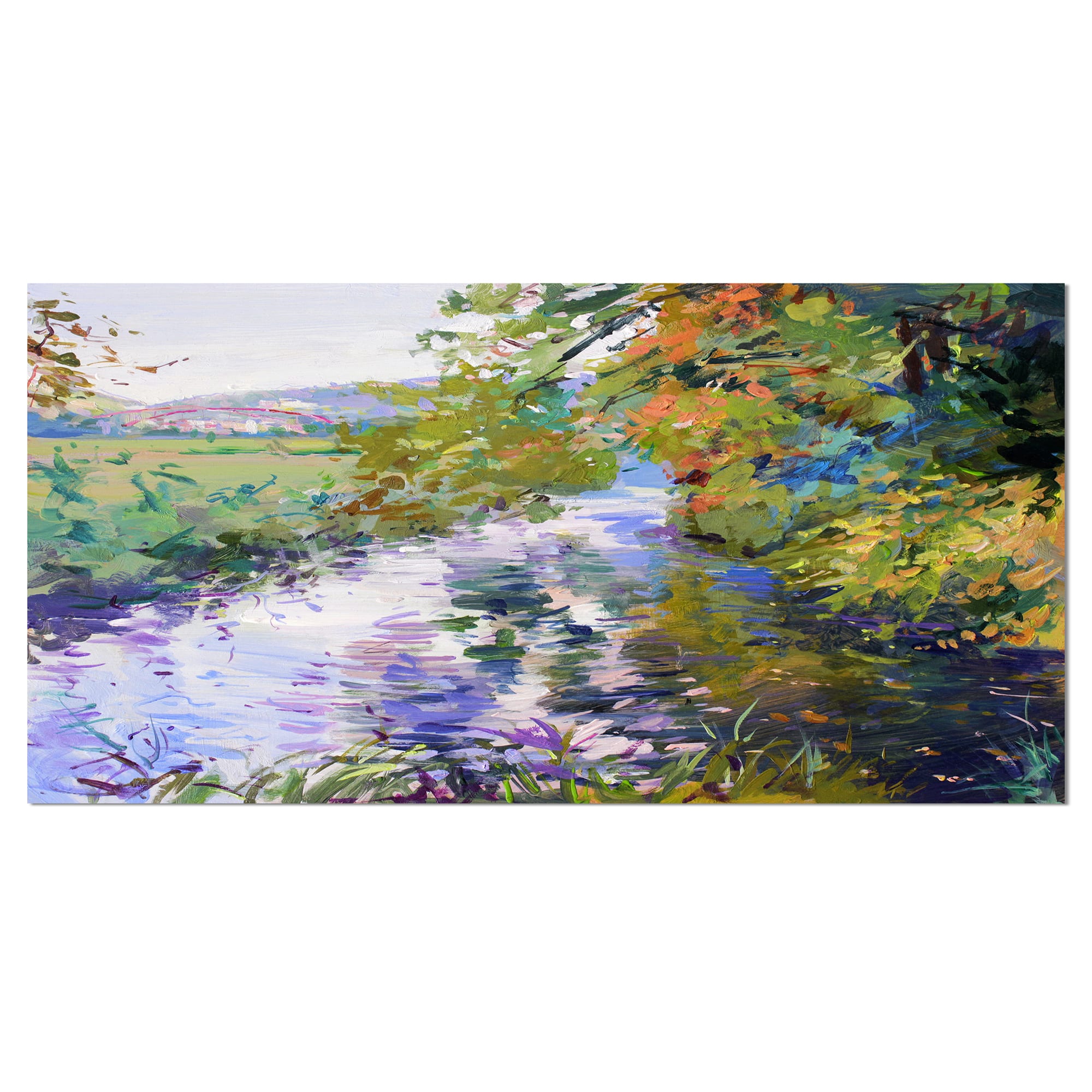 Designart - Fall in Amazing Colors - Landscape Painting Canvas Print