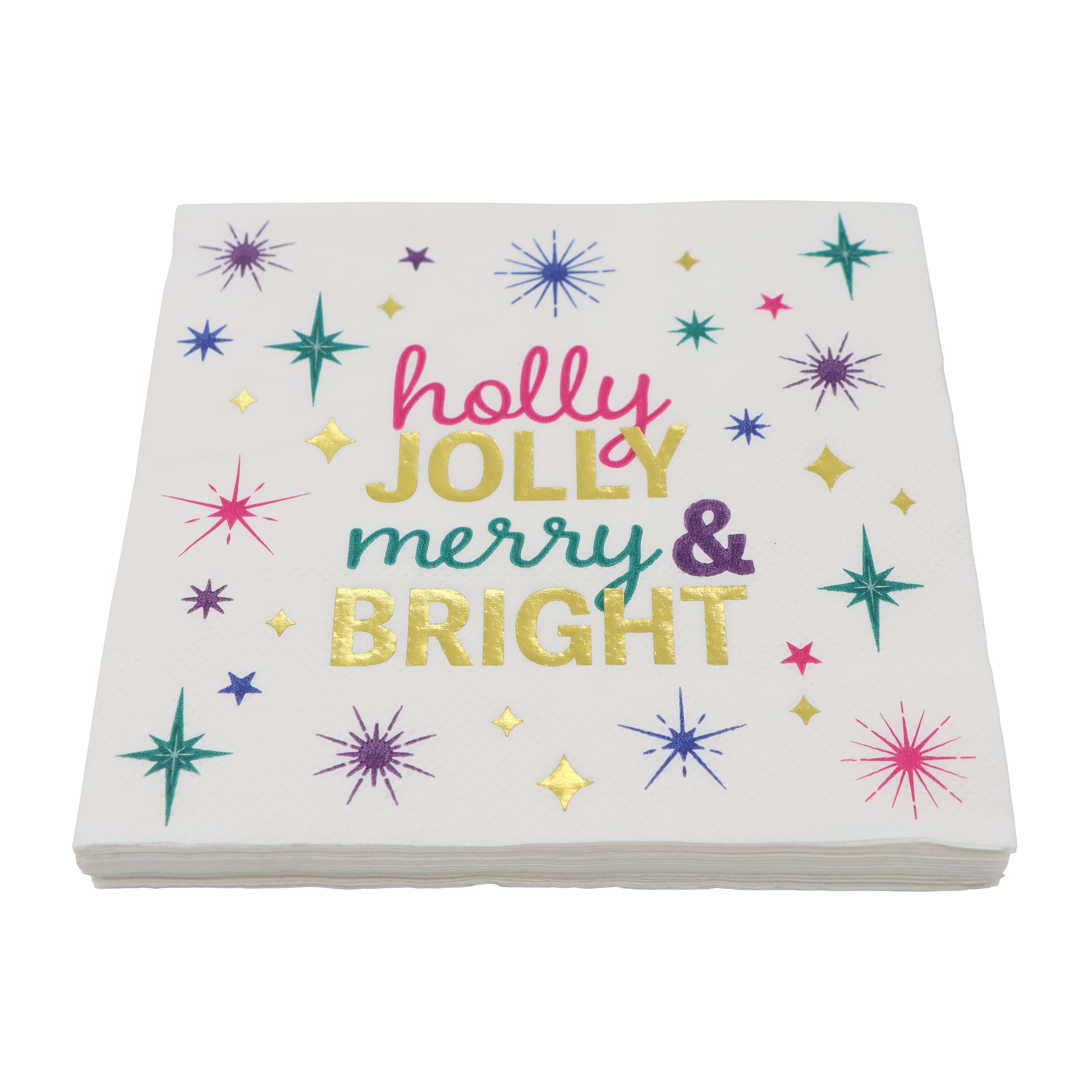 Holly Jolly Merry &#x26; Bright Cocktail Napkins, 20ct. by Ashland&#xAE;