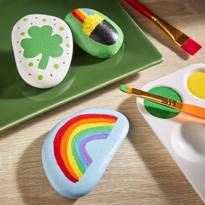 St. Patrick's Day Painted Rocks | Projects | Michaels