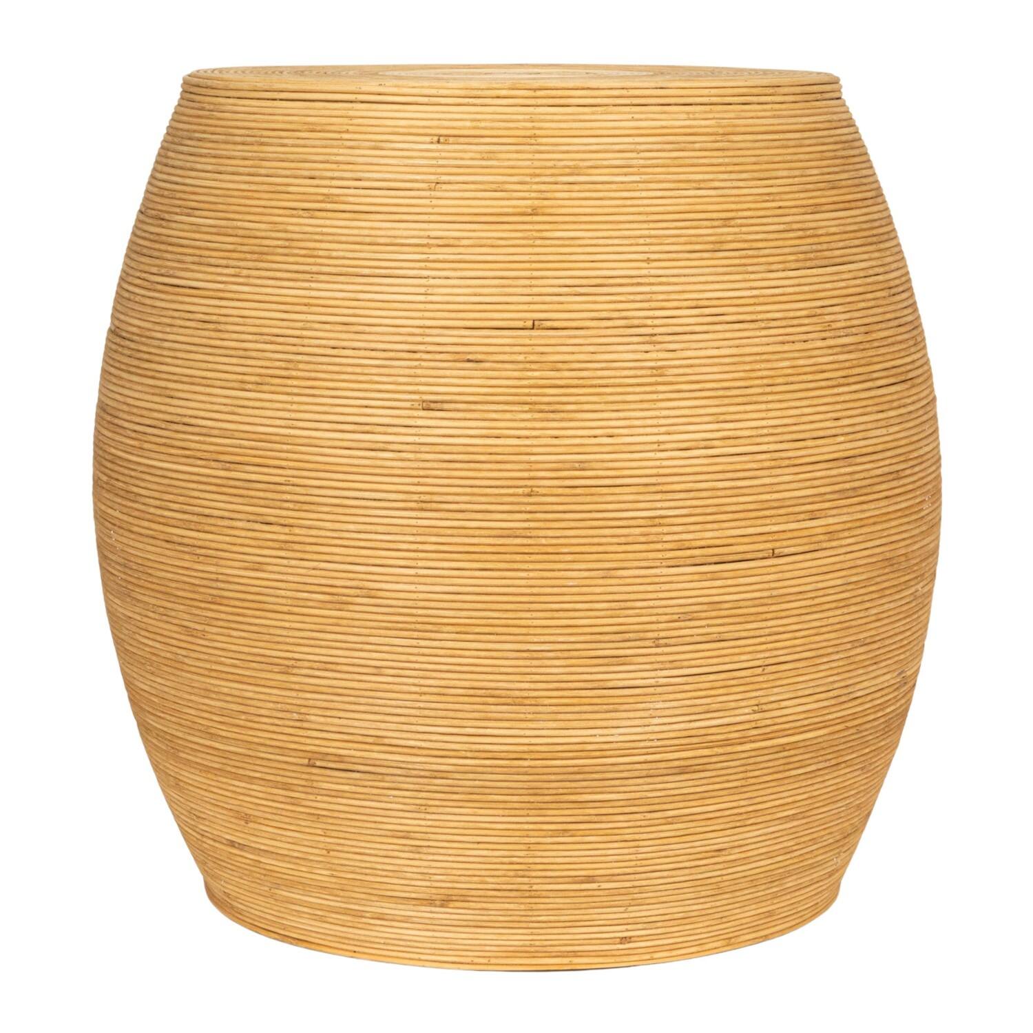 Small Rattan Round Accent Table