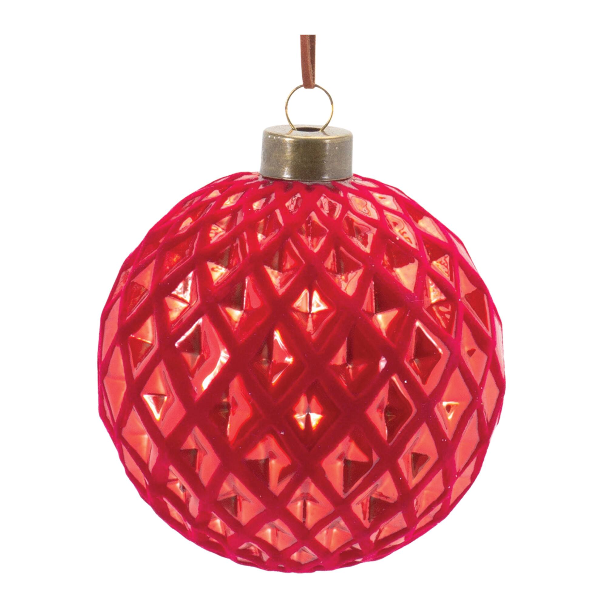 12ct. Harlequin Glass Ball Ornaments