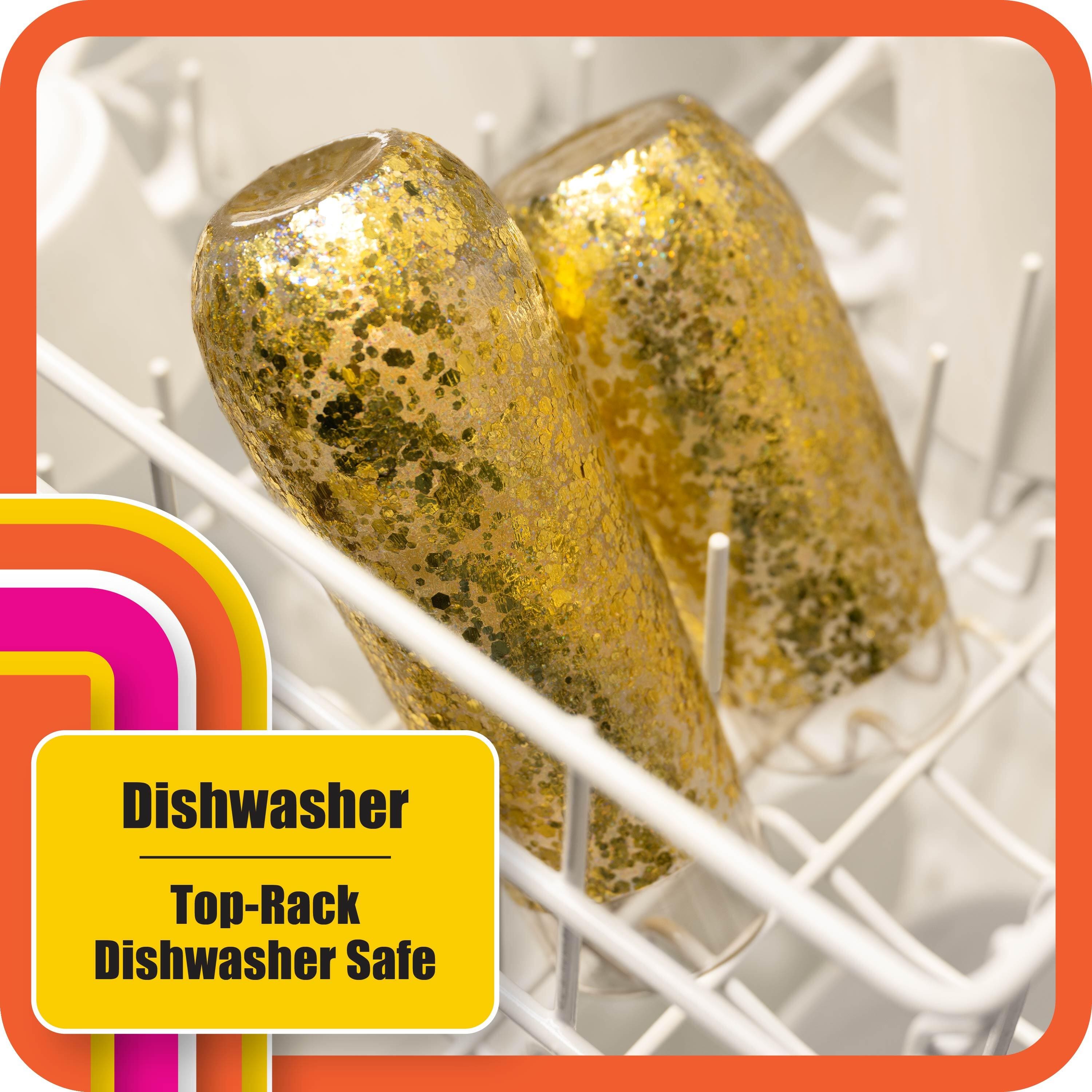  Mod Podge CS27593 Dishwasher Safe Glitter Gold, 8 fl