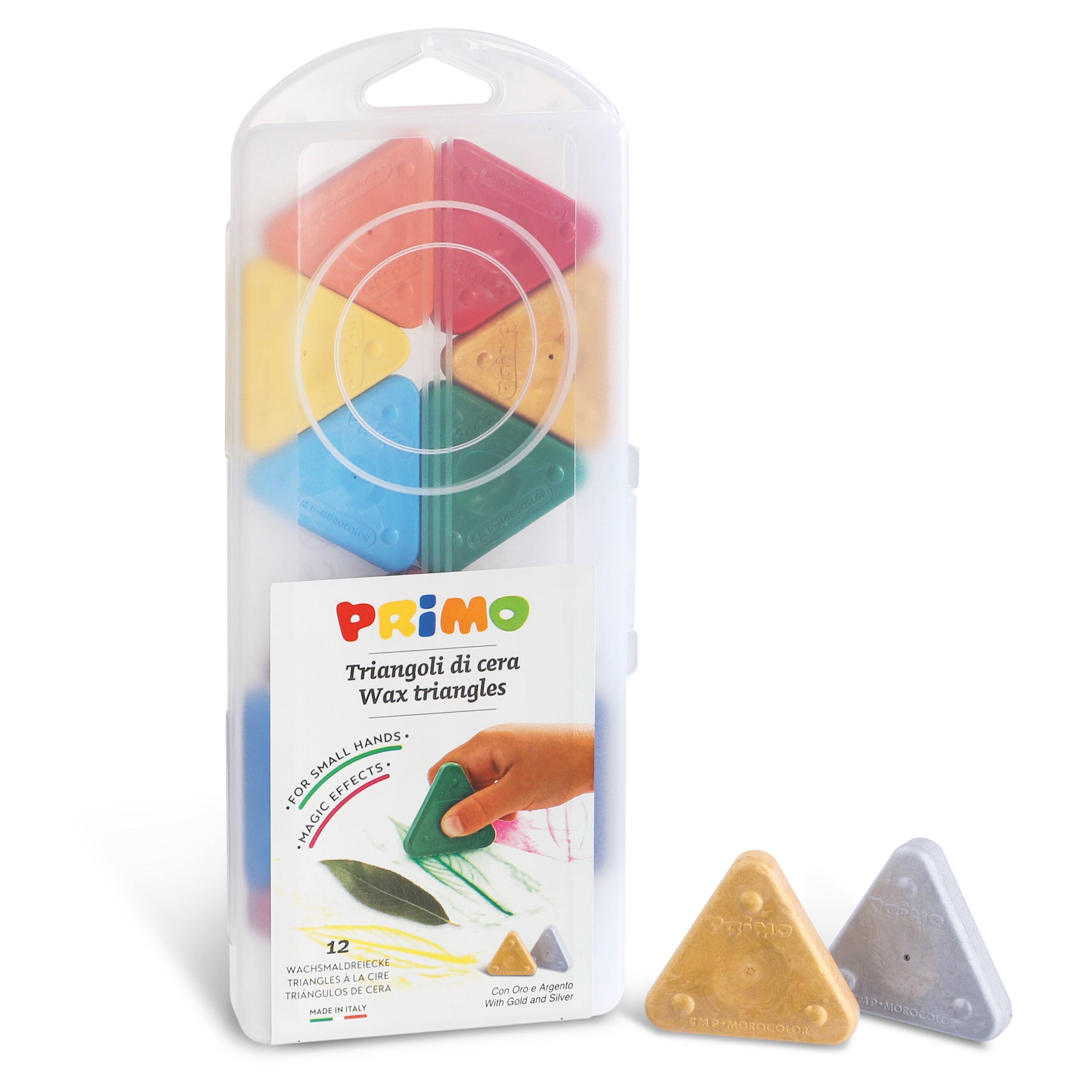 PRiMO Wax Triangle Crayons, 12ct.