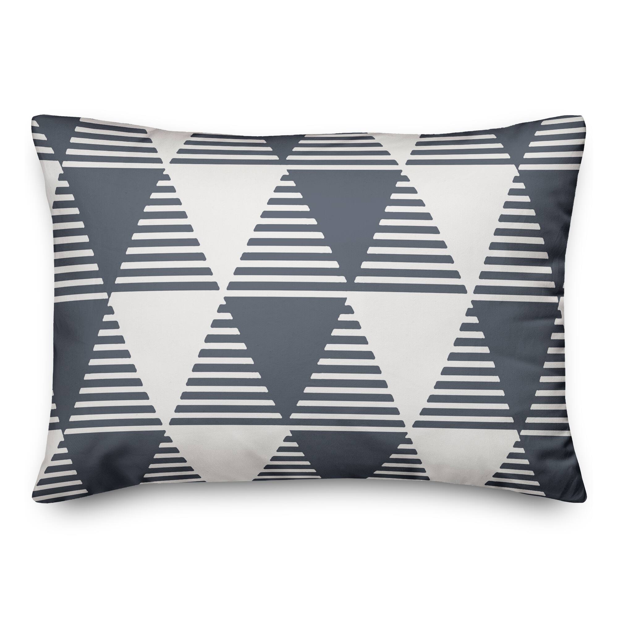 Geometric Triangles Versatile Throw Pillow